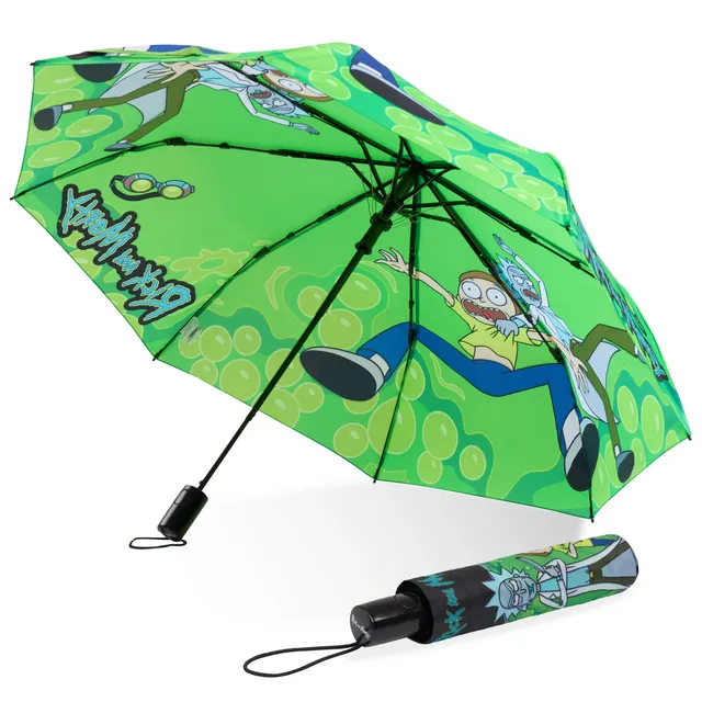 rick-and-morty-parapluie-pliant-t-lescopique-compact-adulte image 1
