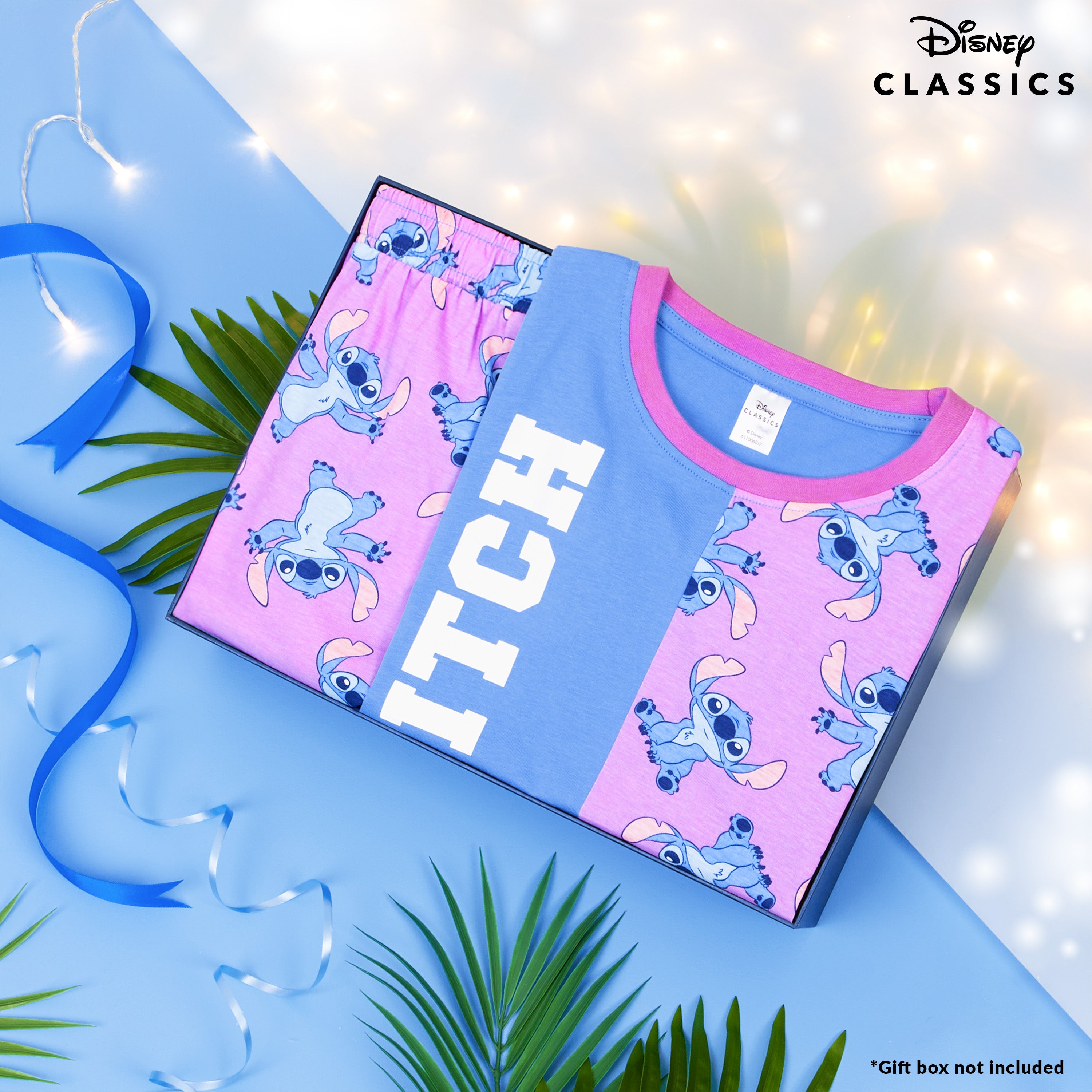 get-trend-girls-pyjama-short-stitch-disney-fille-coton-4-14-ans image 2