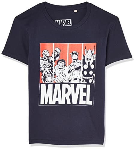 marvel-avengers-t-shirt-gar-on-12-ans-navy-coton image 3