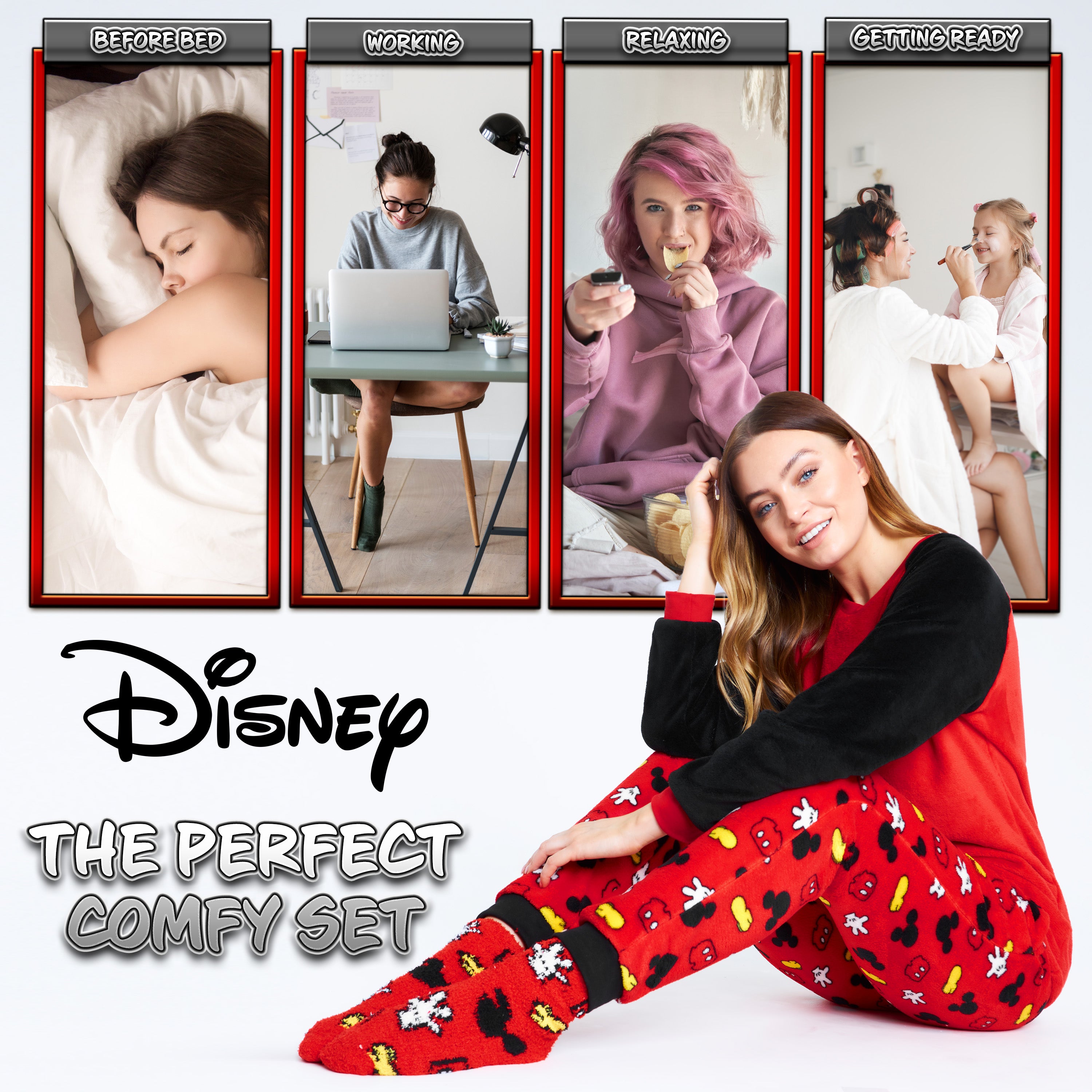 disney-pyjama-polaire-femme-stitch-taille-m-chaussettes image 5