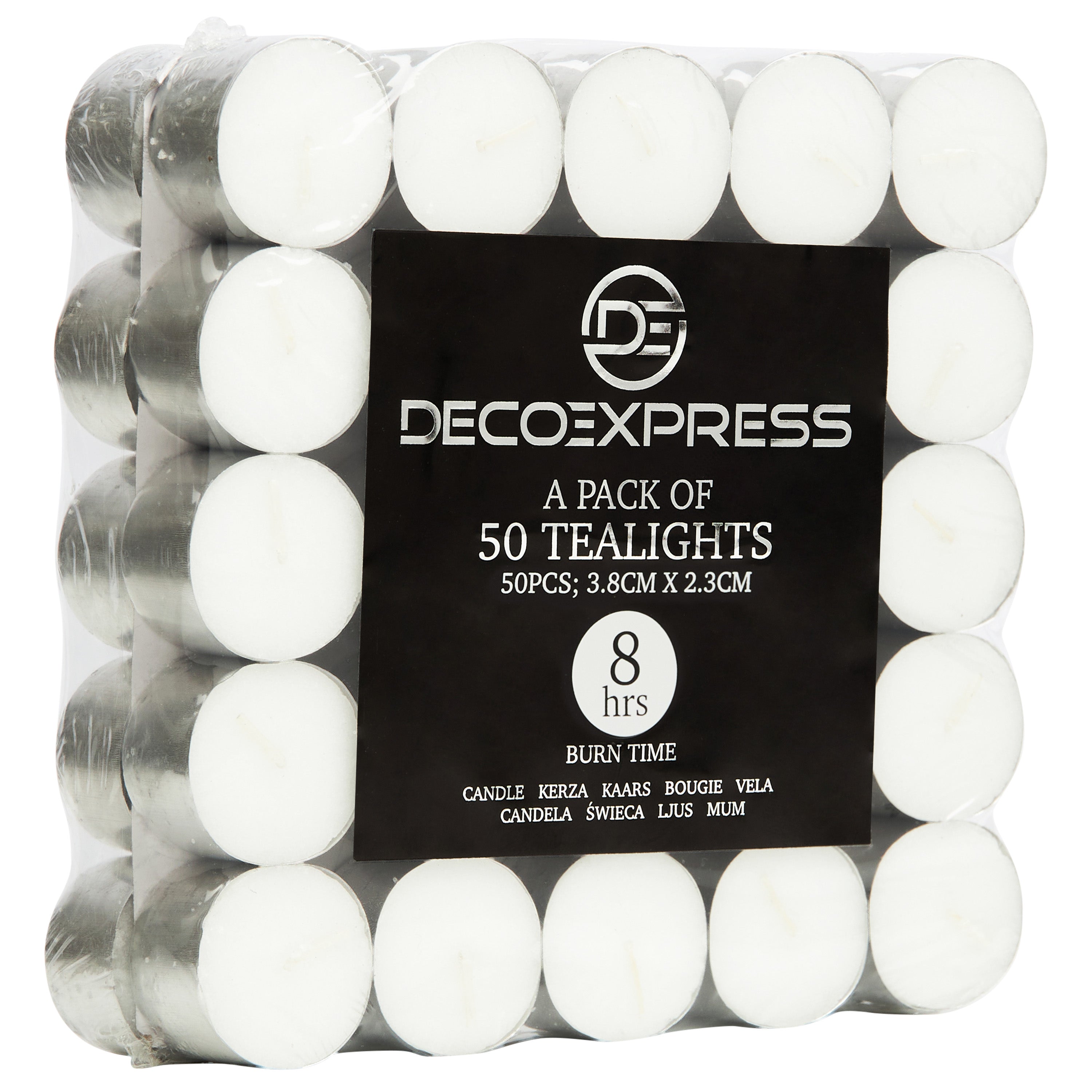 bougies-chauffe-plat-blanches-lot-50-pi-ces-8-heures-non-parfum-es image 1