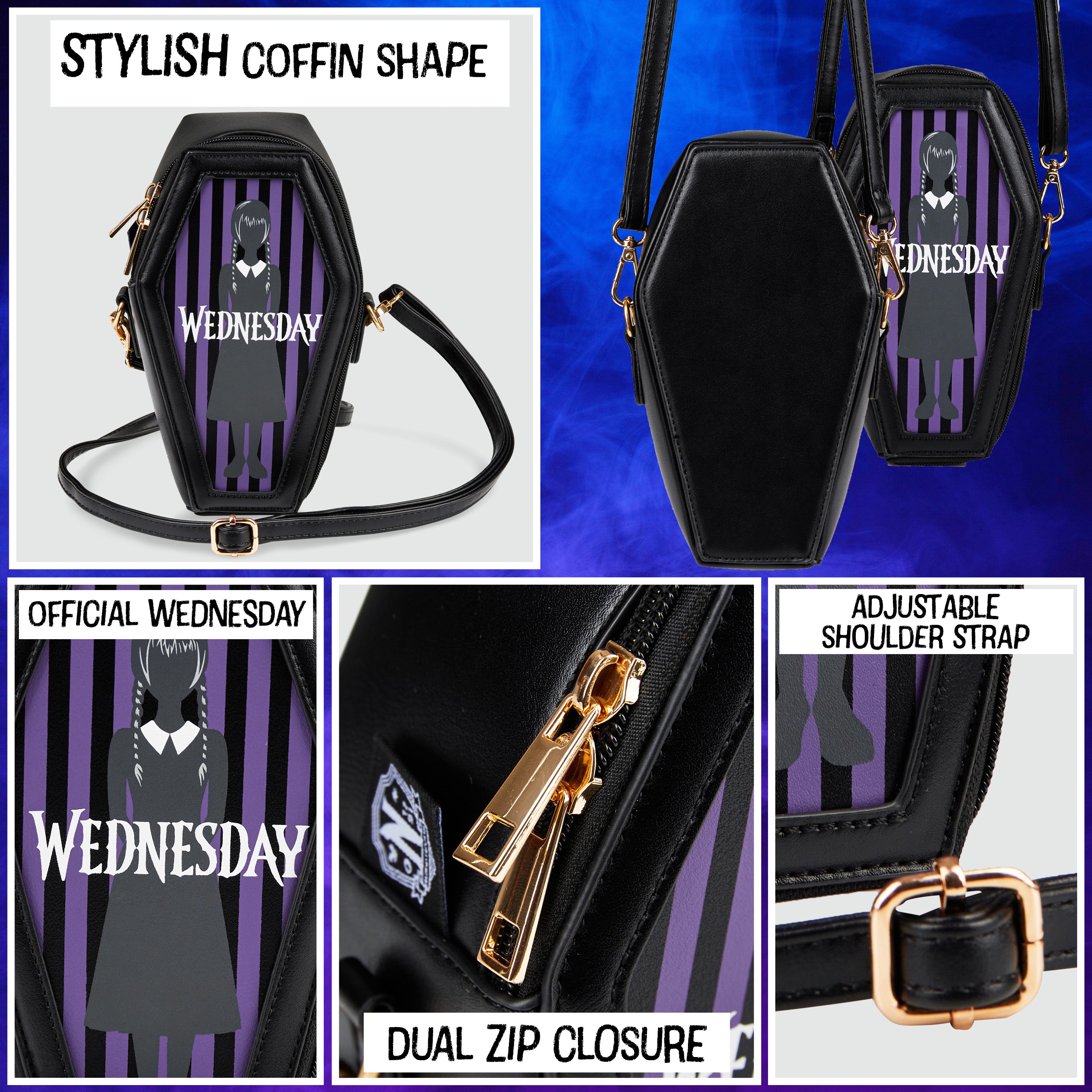 get-trend-girls-wednesday-sac-bandouli-re-cercueil-fille-gothique image 4