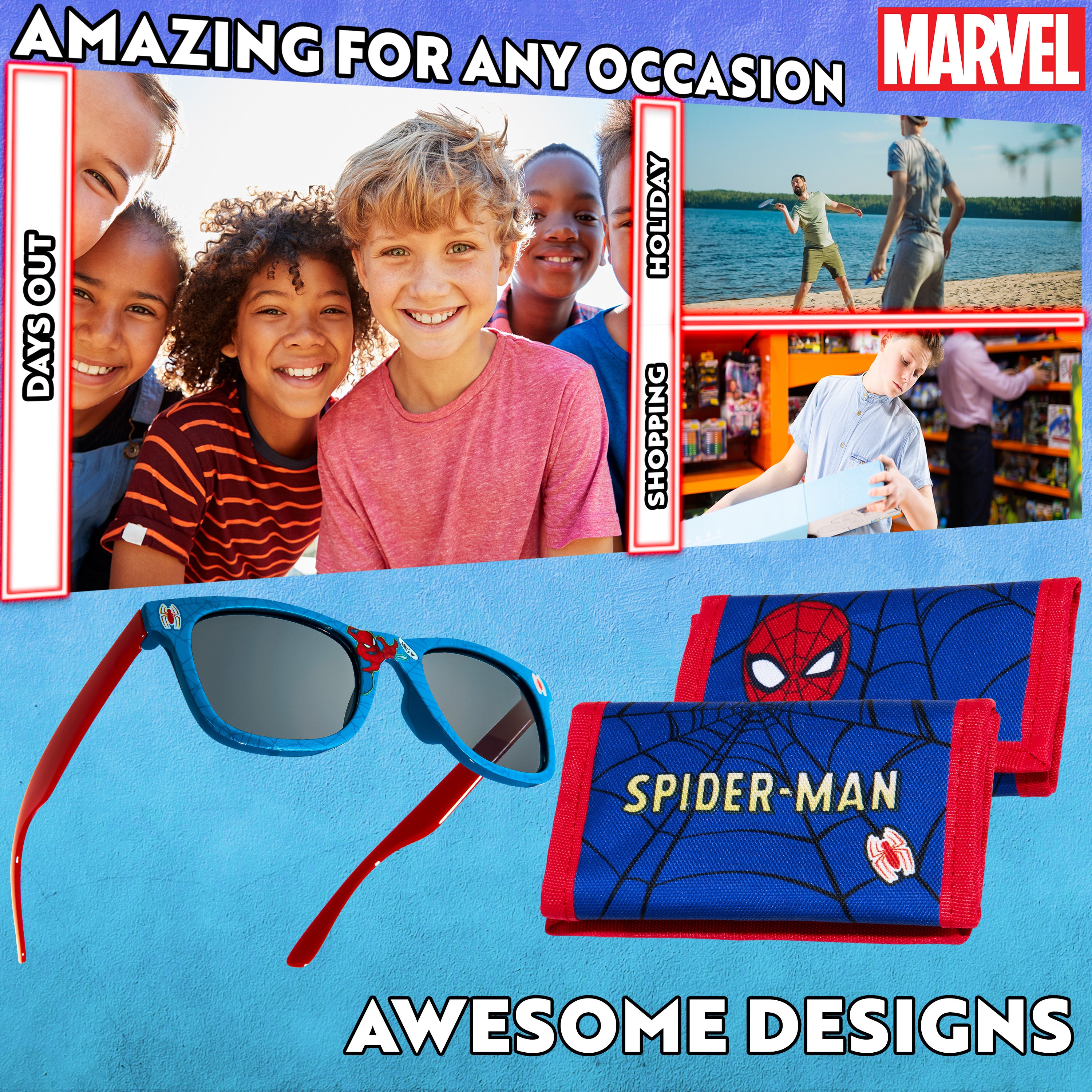 marvel-spiderman-set-lunettes-uv-portefeuille-gar-on image 5