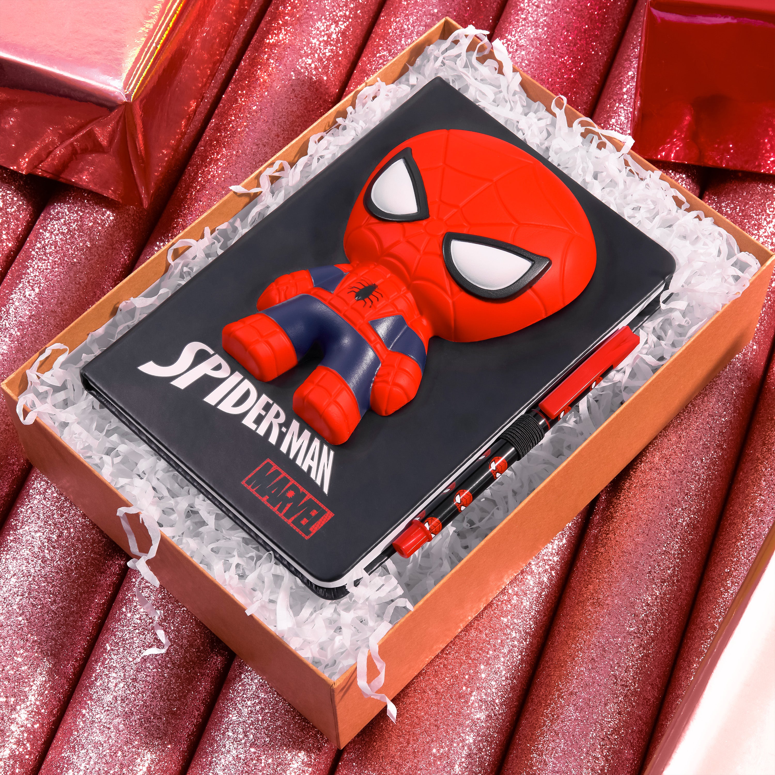 marvel-spiderman-carnet-a5-3d-stylo-enfant image 2