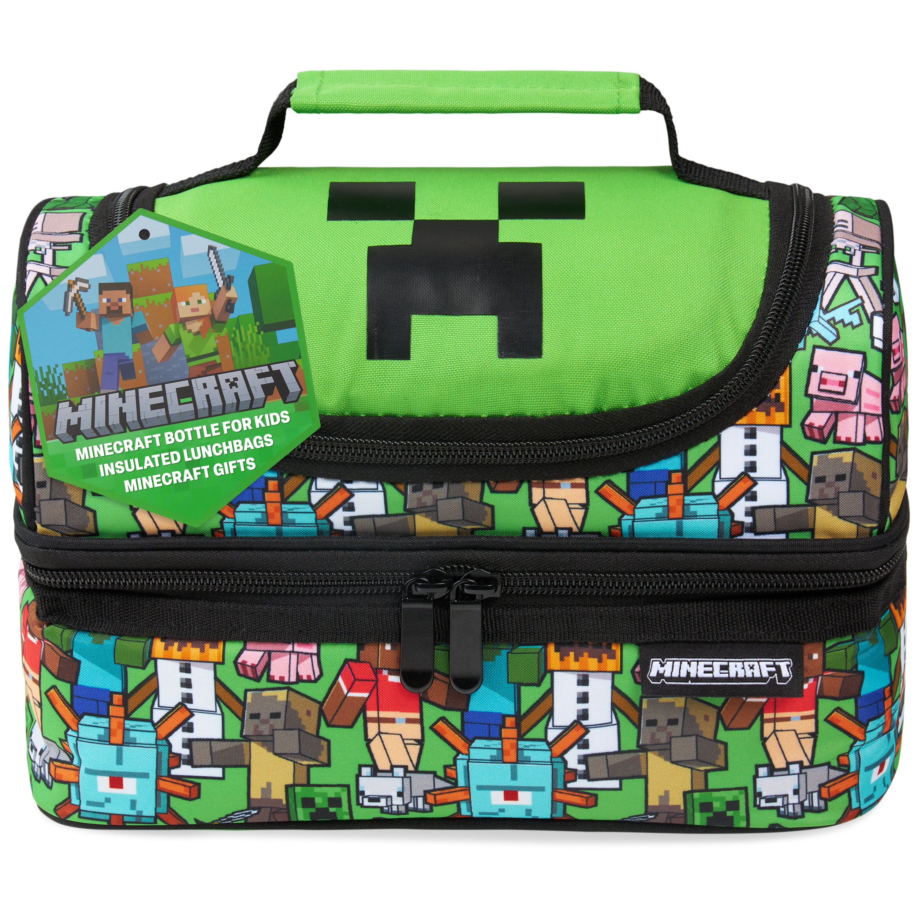 get-trend-minecraft-sac-lunch-isotherme-enfant-creeper-multi image 1