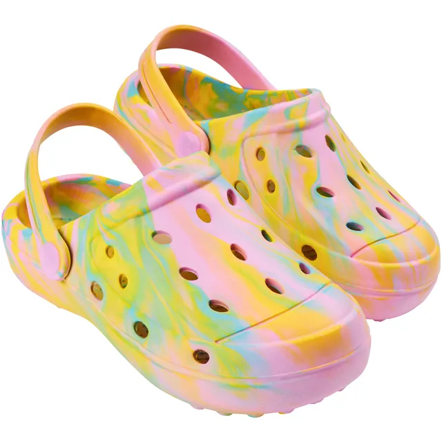 citycomfort-sabots-fille-tie-dye-fuchsia-plage-t image 1