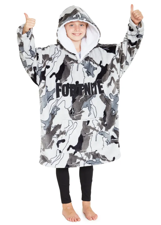 fortnite-sweat-plaid-ado-polaire-sherpa-extra-long-14-ans image 1