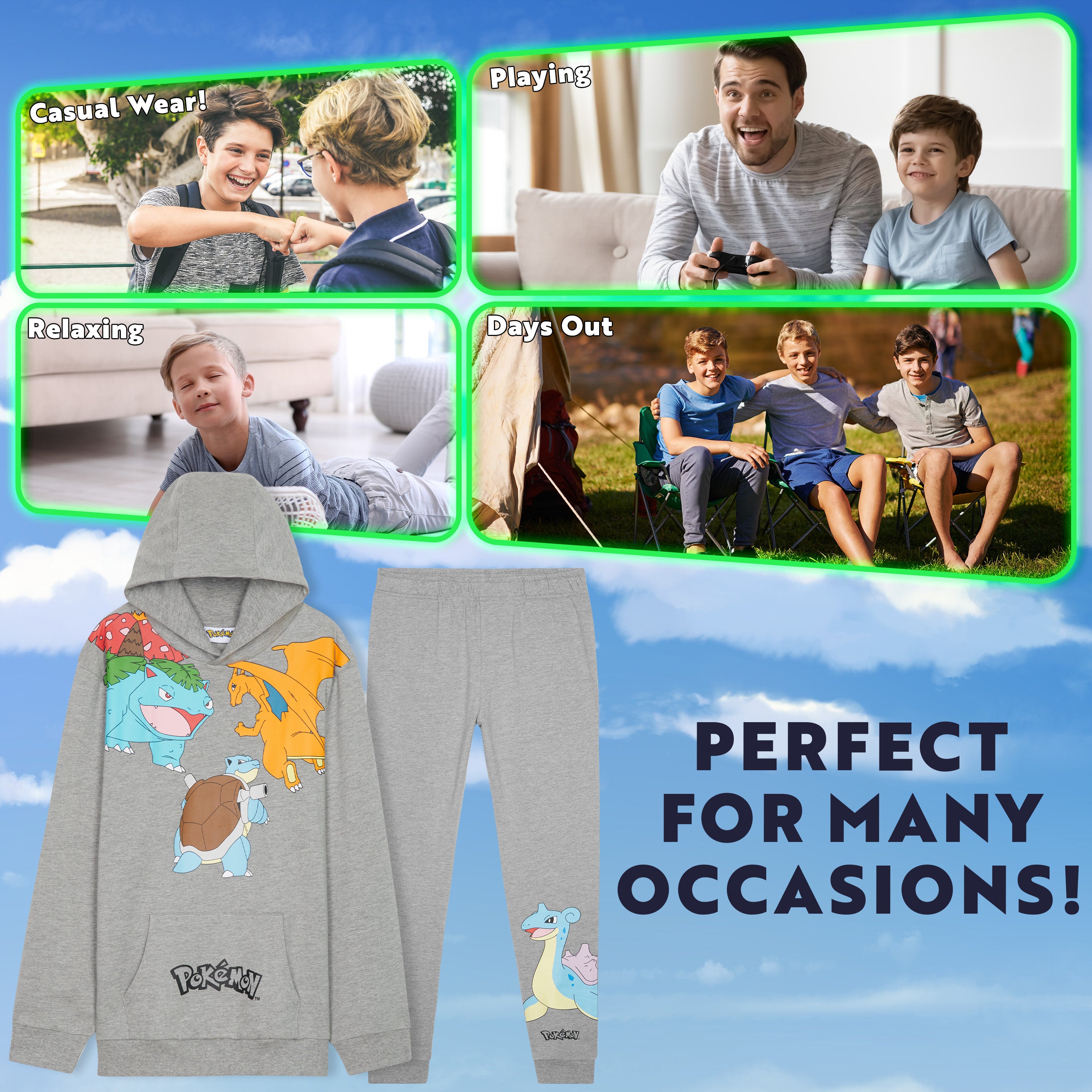 pok-mon-surv-tement-enfant-gar-on-sweat-jogging-9-10-ans image 4