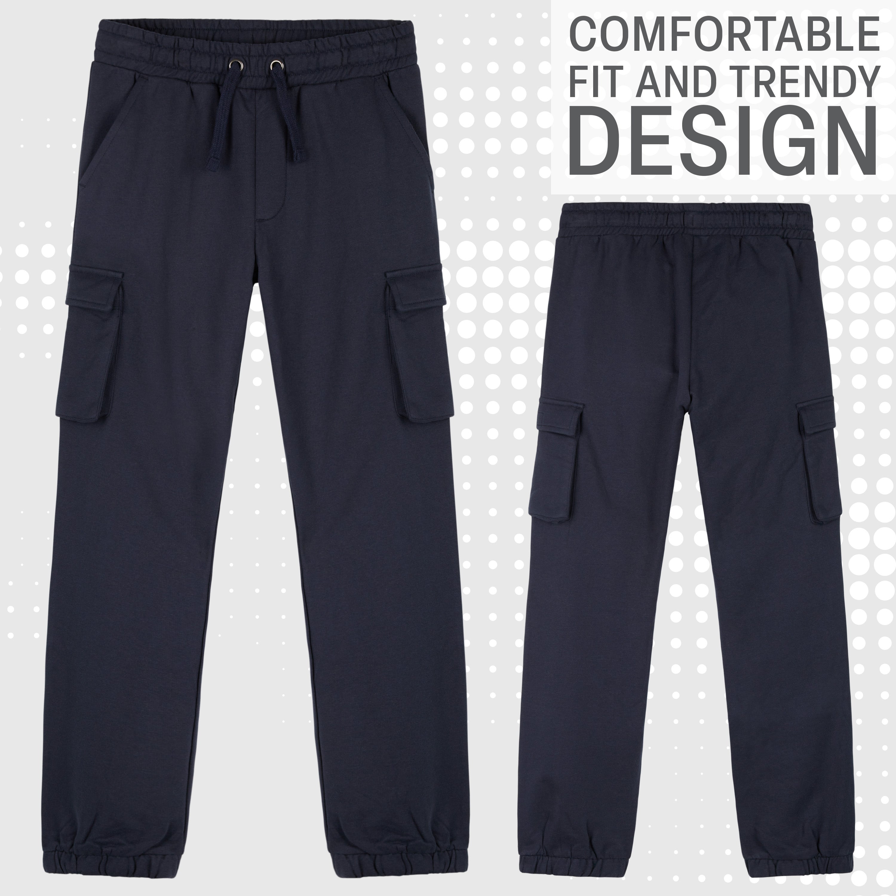 citycomfort-jogger-cargo-gar-on-marine-4-poches-11-12-ans image 5