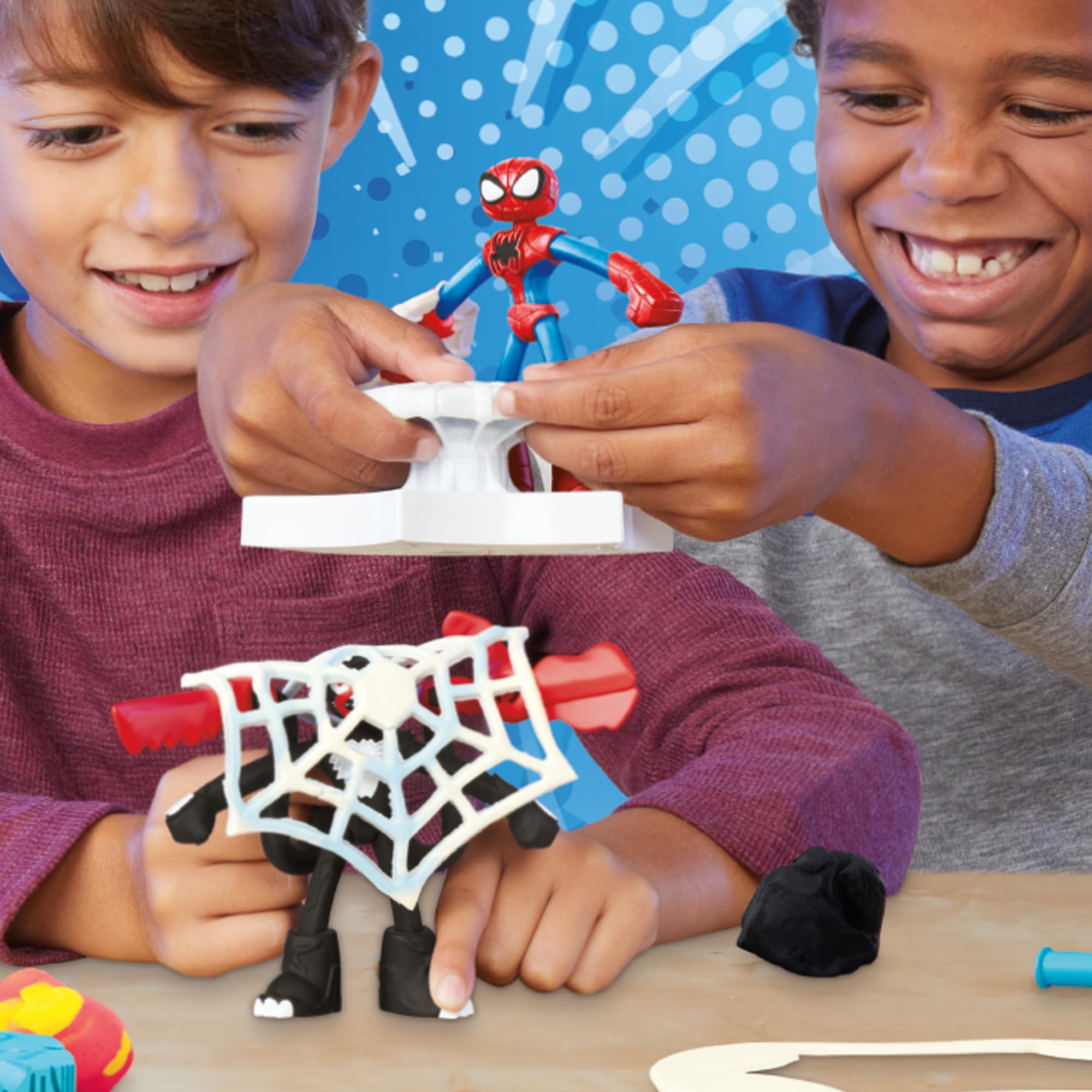 play-doh-marvel-spider-man-attaque-tranchante-coffret-venom-4-ans image 3