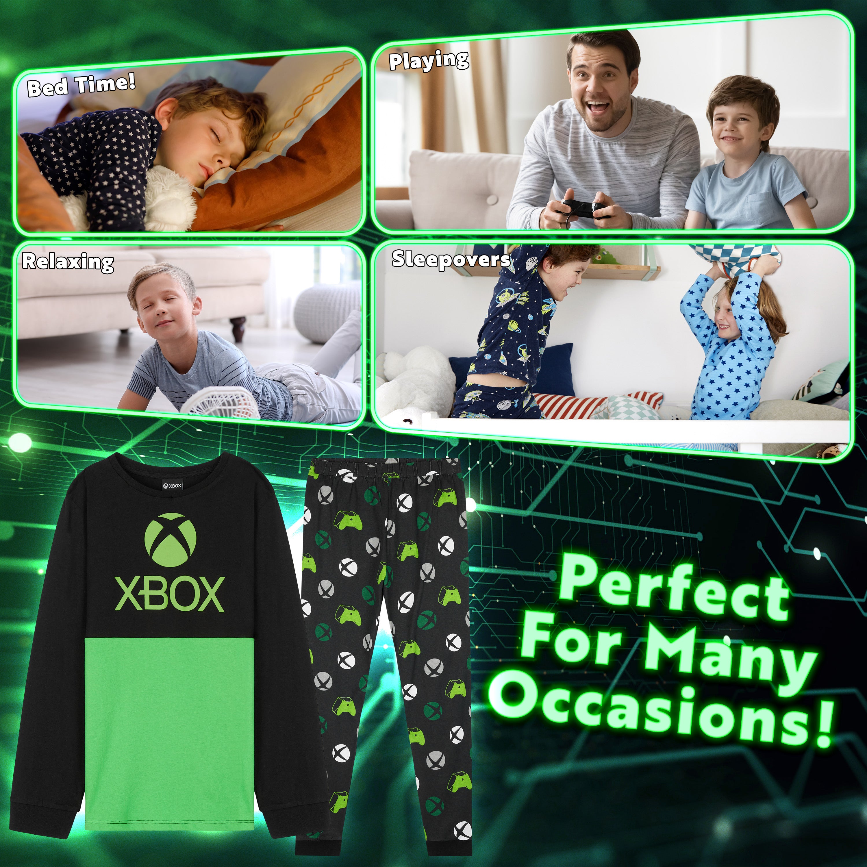 get-trend-boys-xbox-pyjama-long-gar-on-9-10-ans-coton-2-pi-ces image 4