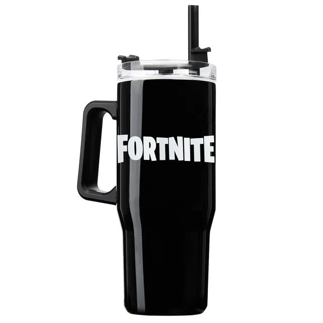 fortnite-mug-isotherme-inox-940ml-avec-paille-officiel image 1