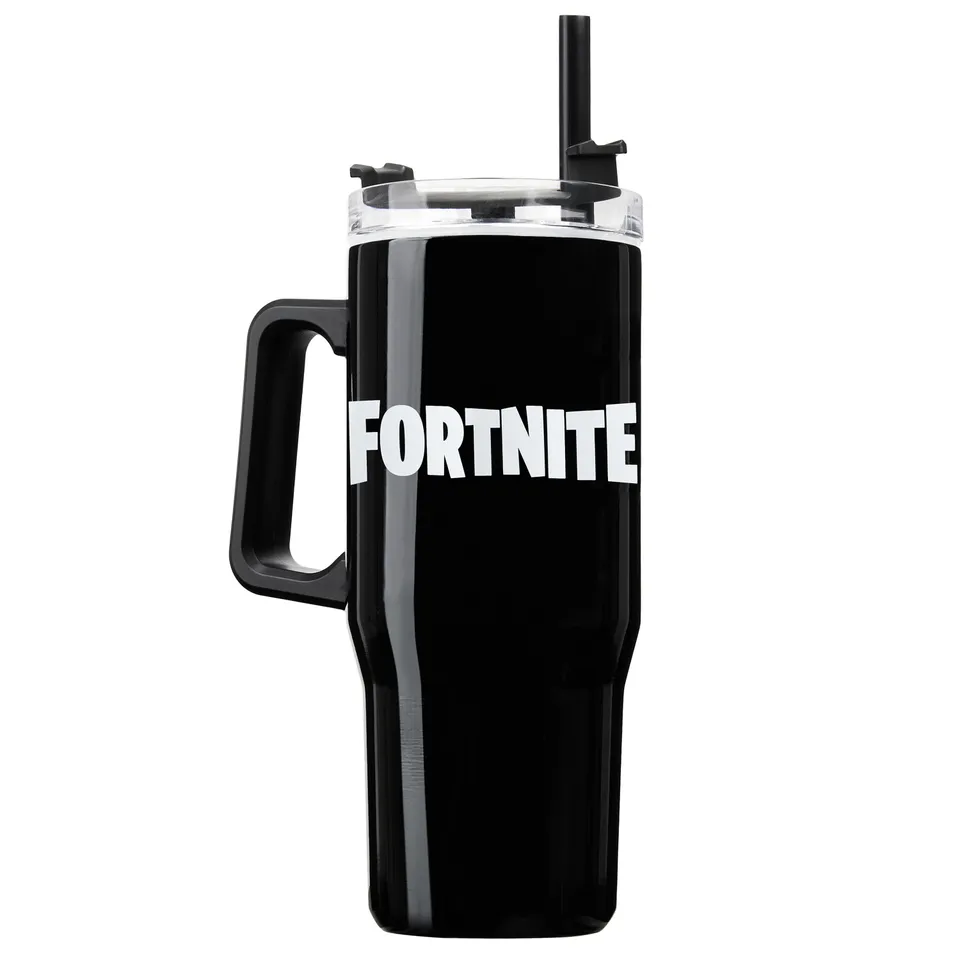 fortnite-mug-isotherme-inox-940ml-avec-paille-officiel image 1