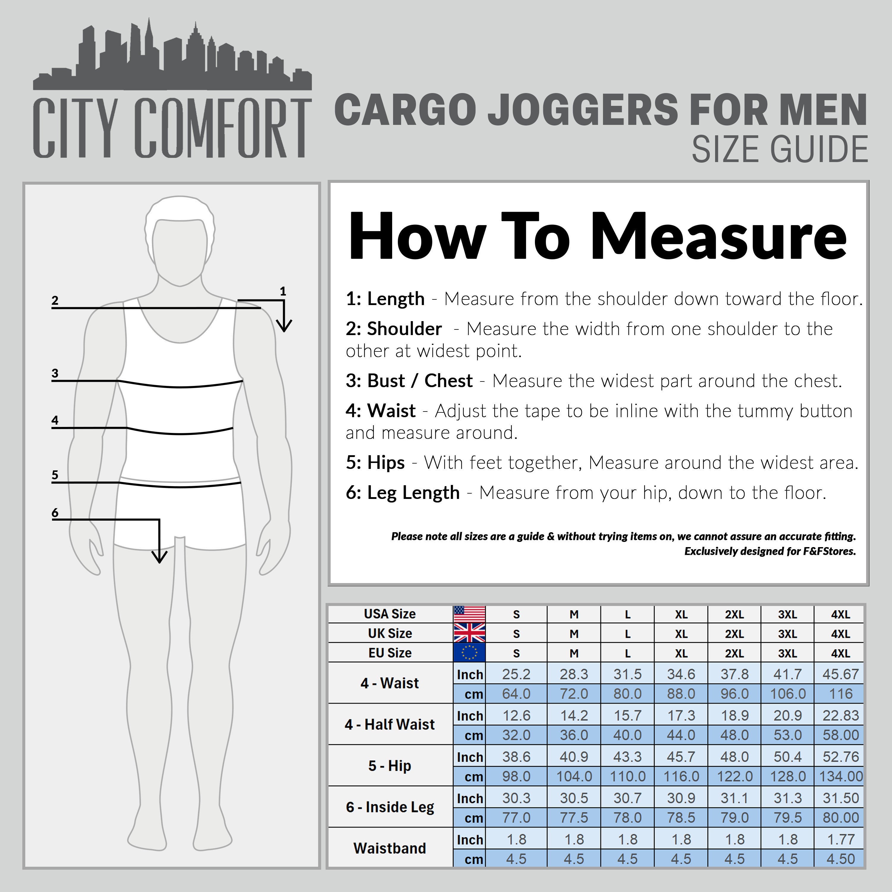 citycomfort-cargo-jogging-homme-noir-4-poches-taille-l-coton image 6