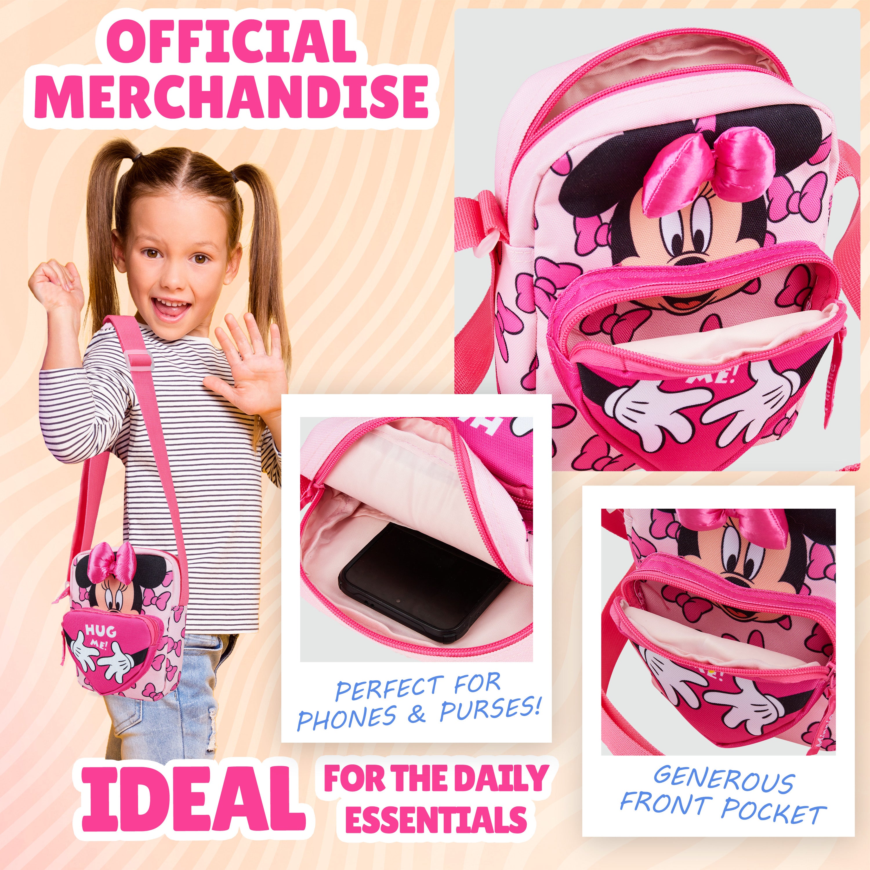 get-trend-disney-minnie-sac-bandouli-re-fille-sangle-r-glable image 3