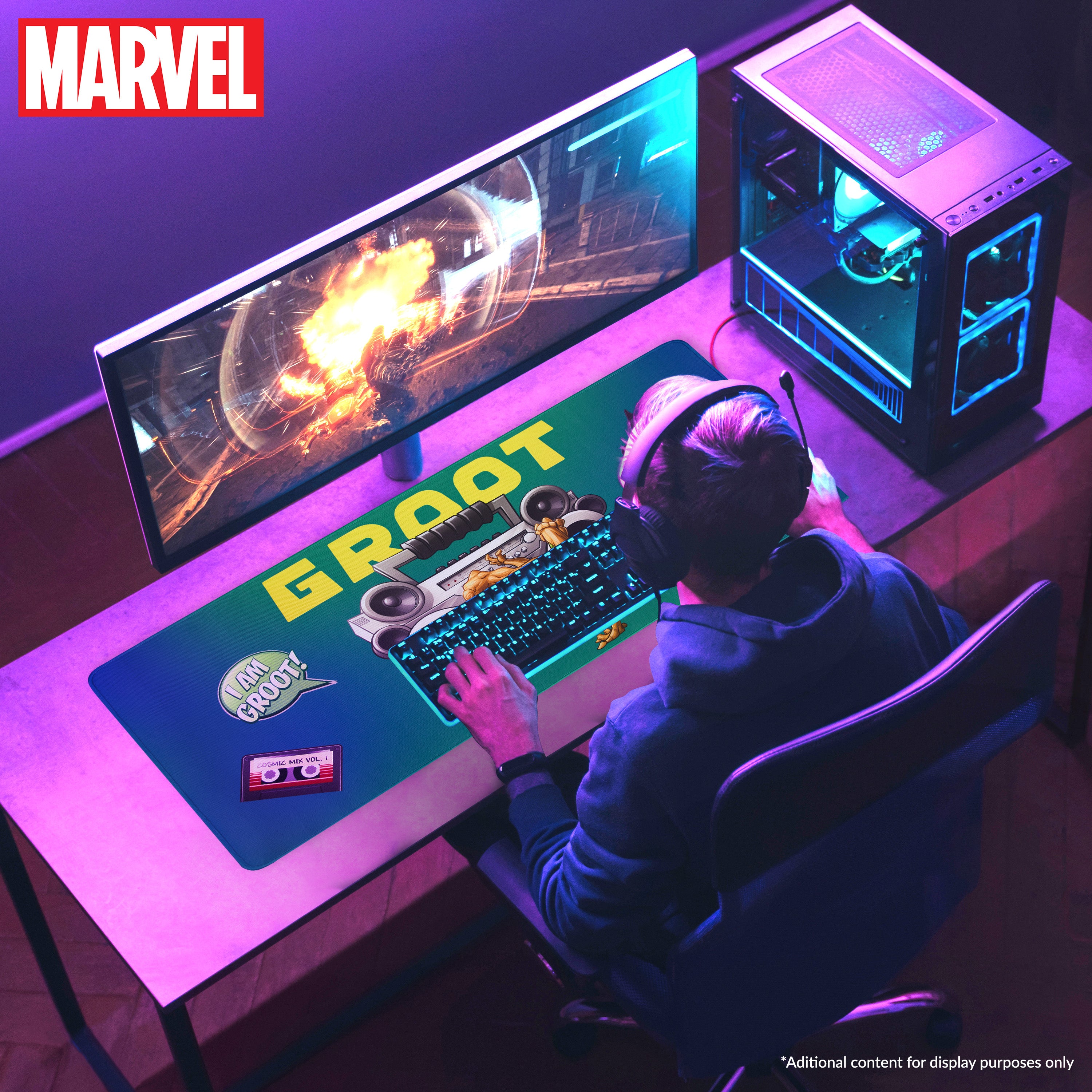 marvel-groot-tapis-de-bureau-i-am-groot-vert-79-5x35-5-cm-antid-rapant image 2