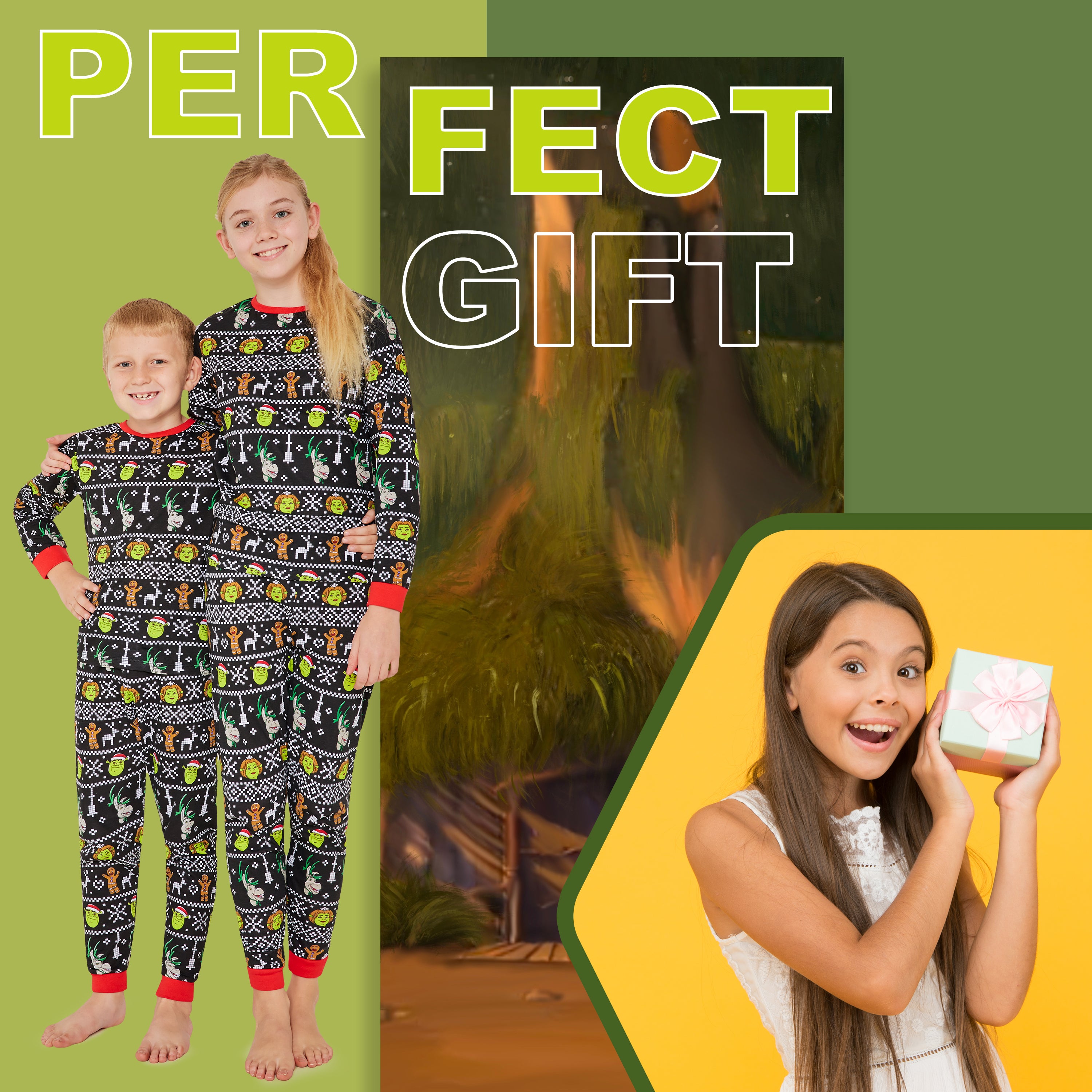 shrek-pyjama-no-l-enfant-7-8-ans-100-coton-famille image 3