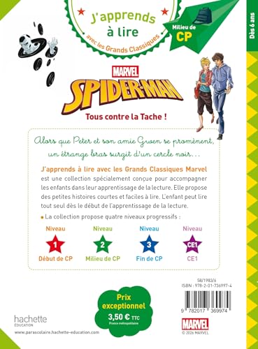 marvel-spiderman-livre-lecture-cp-niveau-2-tous-contre-la-tache image 5