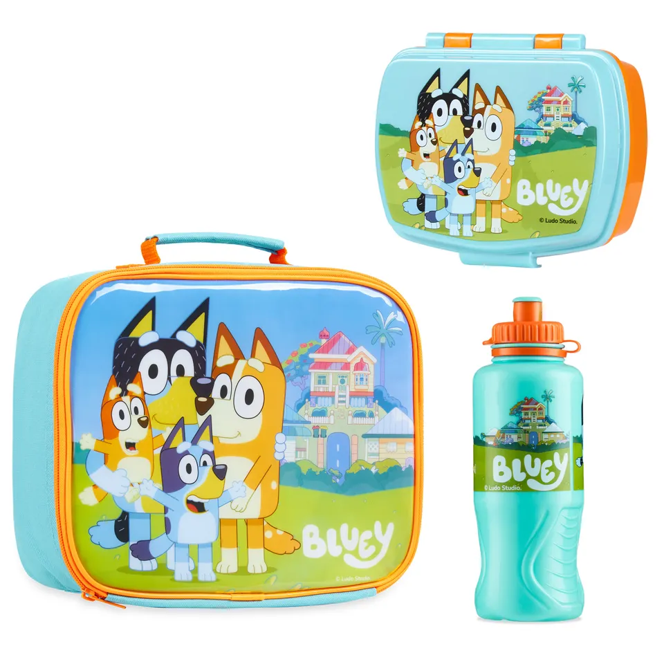 bluey-set-repas-enfant-3-pi-ces-sac-isotherme-430-ml image 1