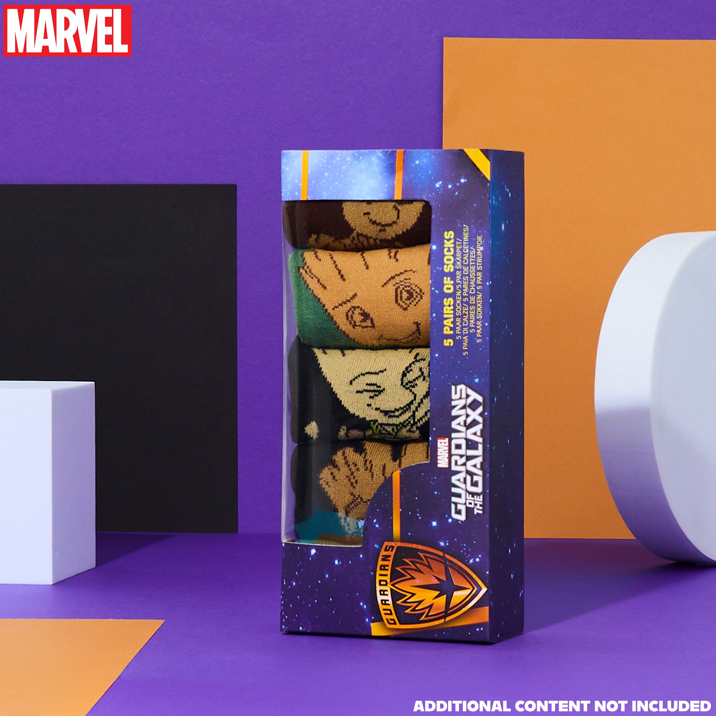 get-trend-marvel-chaussettes-homme-cheville-lot-5-groot image 2