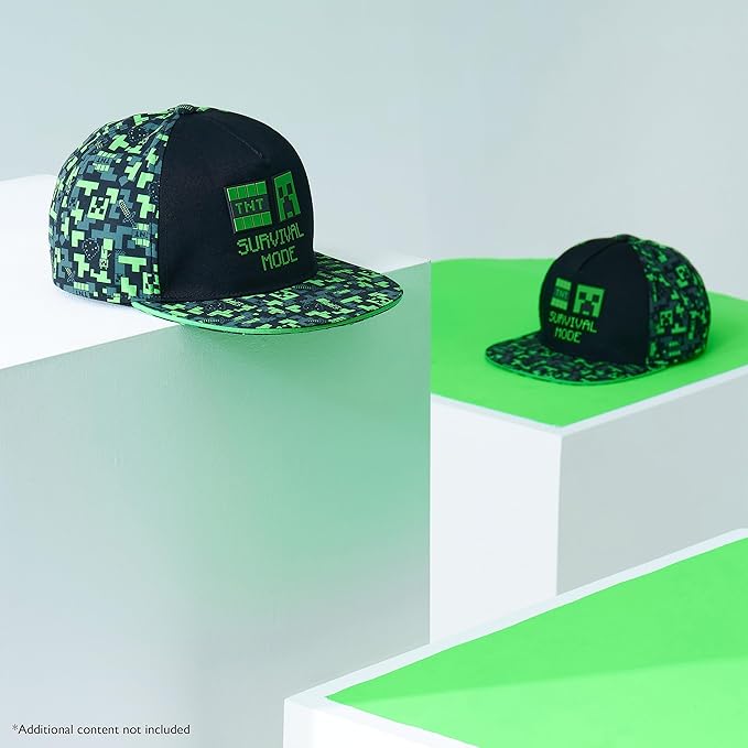minecraft-casquette-gar-on-creeper-r-glable-snapback-t image 2