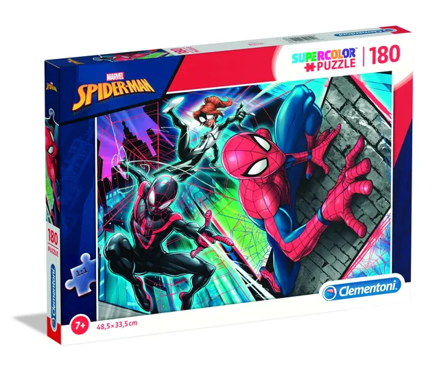 clementoni-supercolor-spider-man-puzzle-180-pi-ces-7-ans image 1