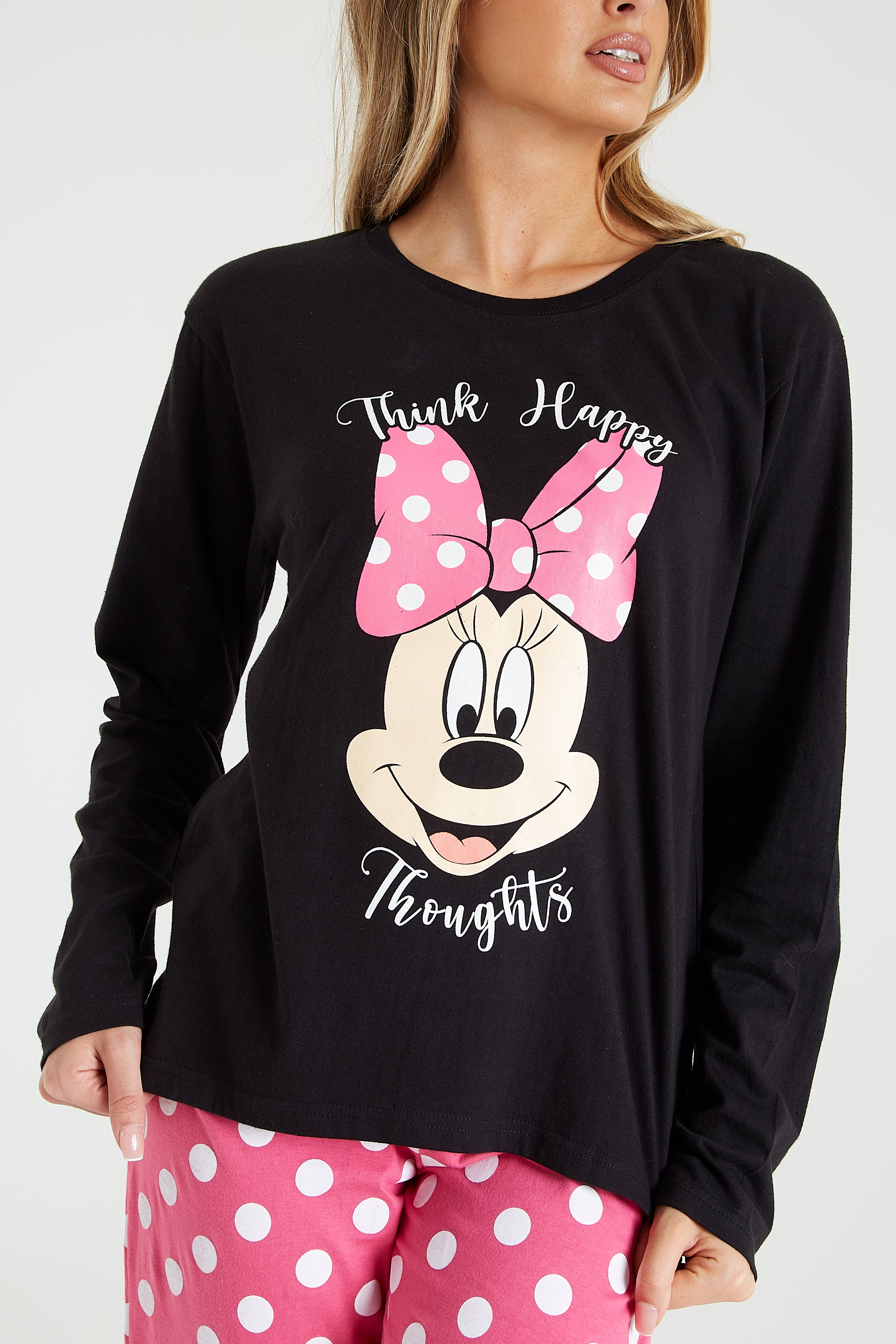 disney-minnie-pyjama-femme-coton-manches-longues-s-xl image 3