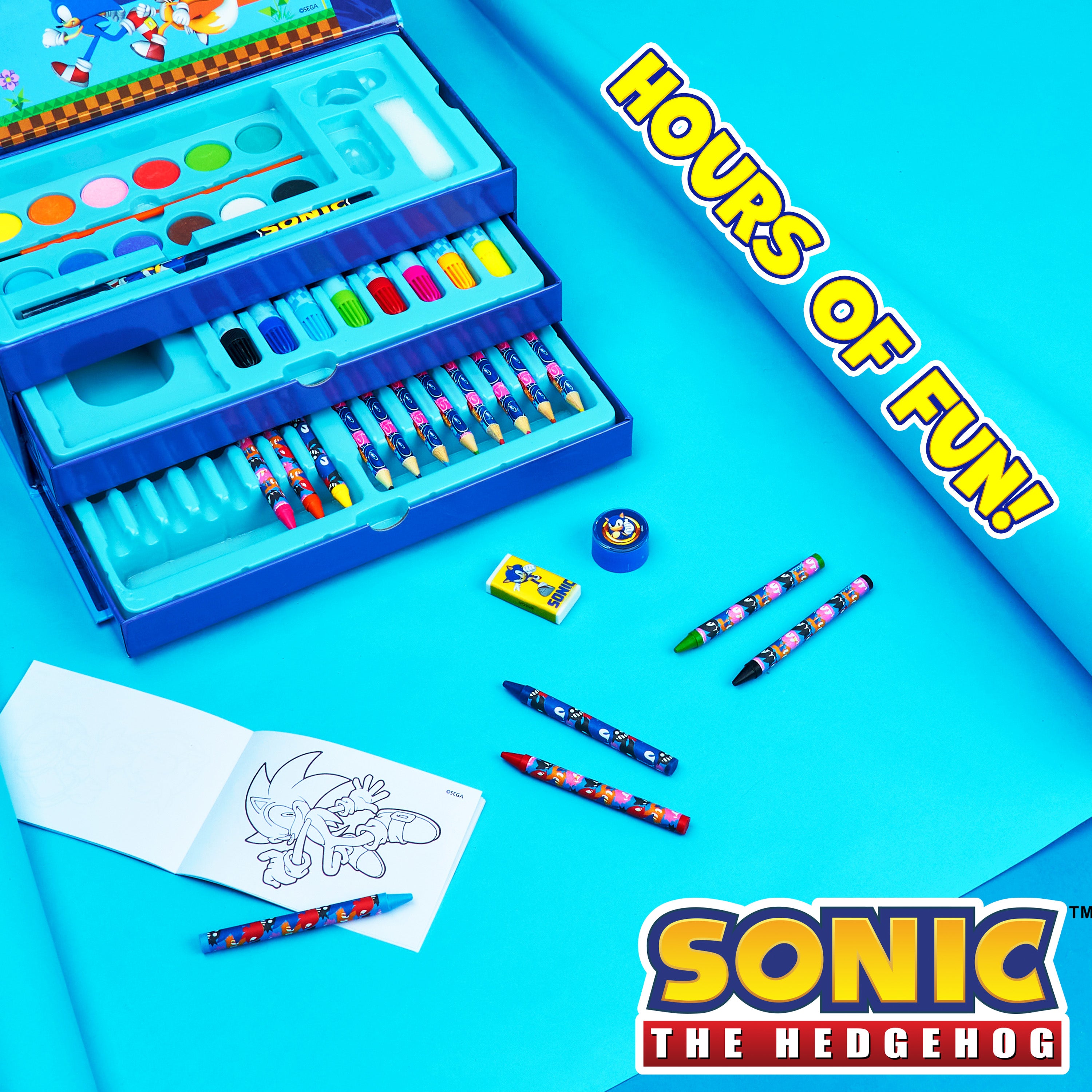 sonic-coffret-dessin-enfant-40-pi-ces-valisette-art image 3