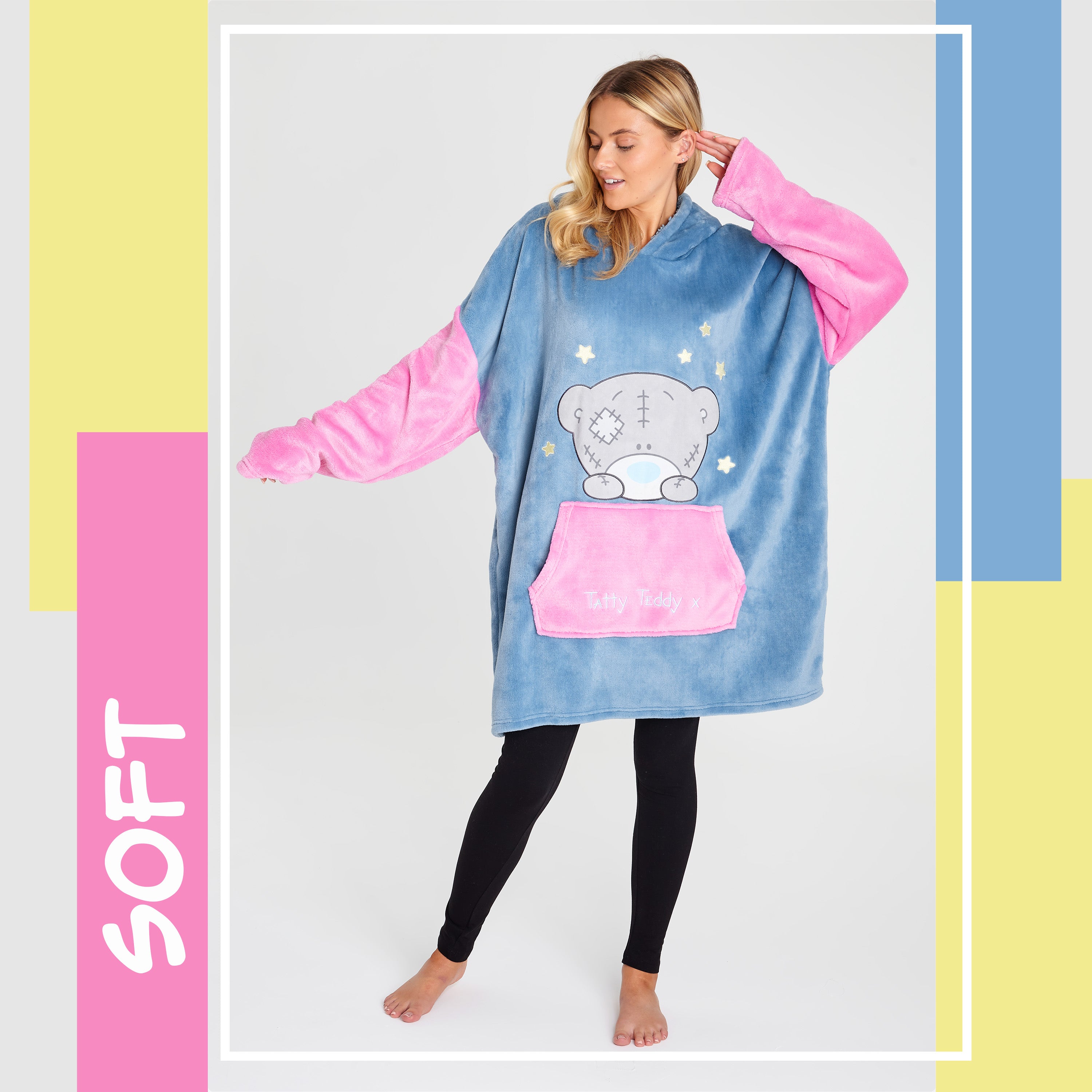 me-to-you-tatty-teddy-sweat-plaid-capuche-bleu-femme image 6