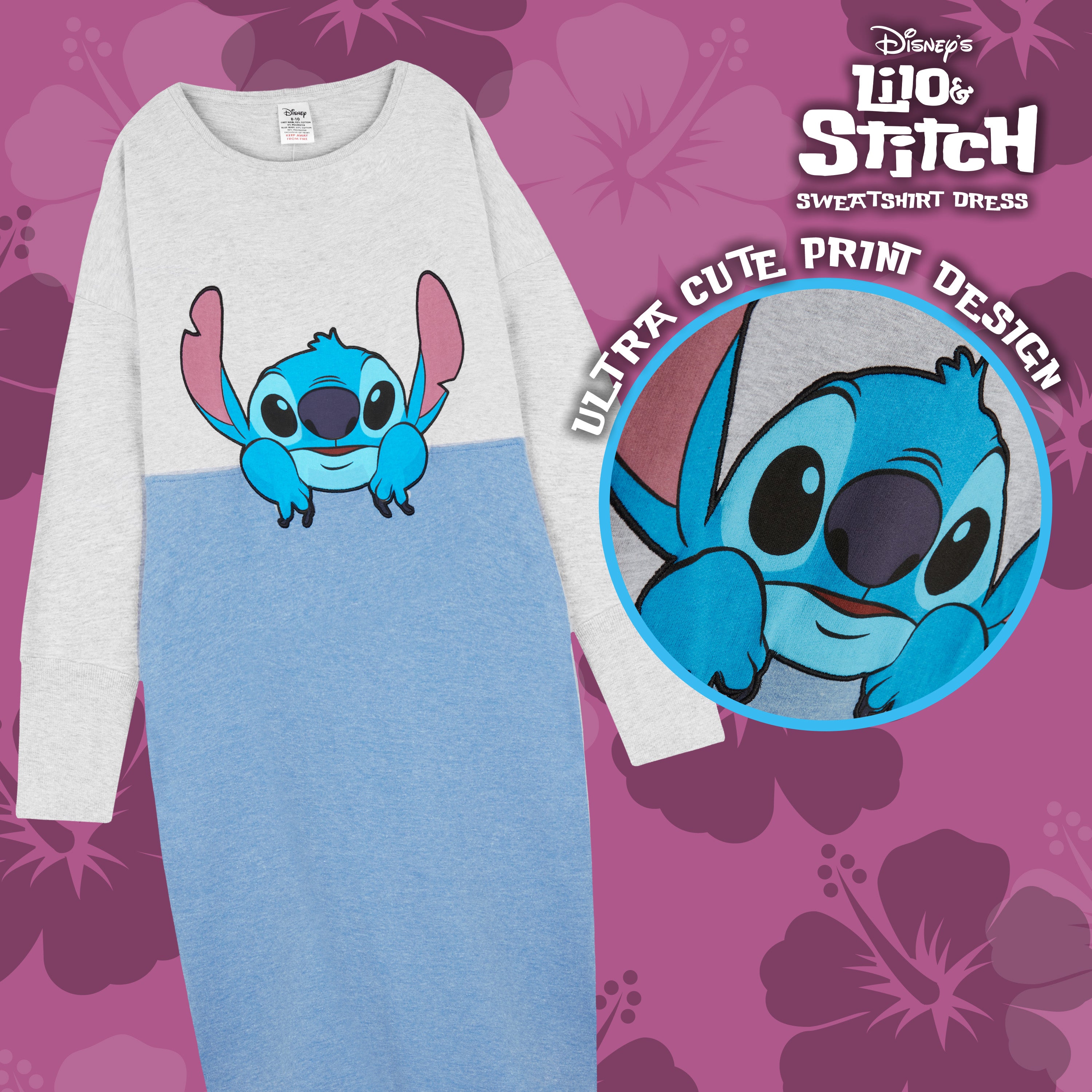 disney-mickey-minnie-robe-sweat-capuche-taille-m image 4