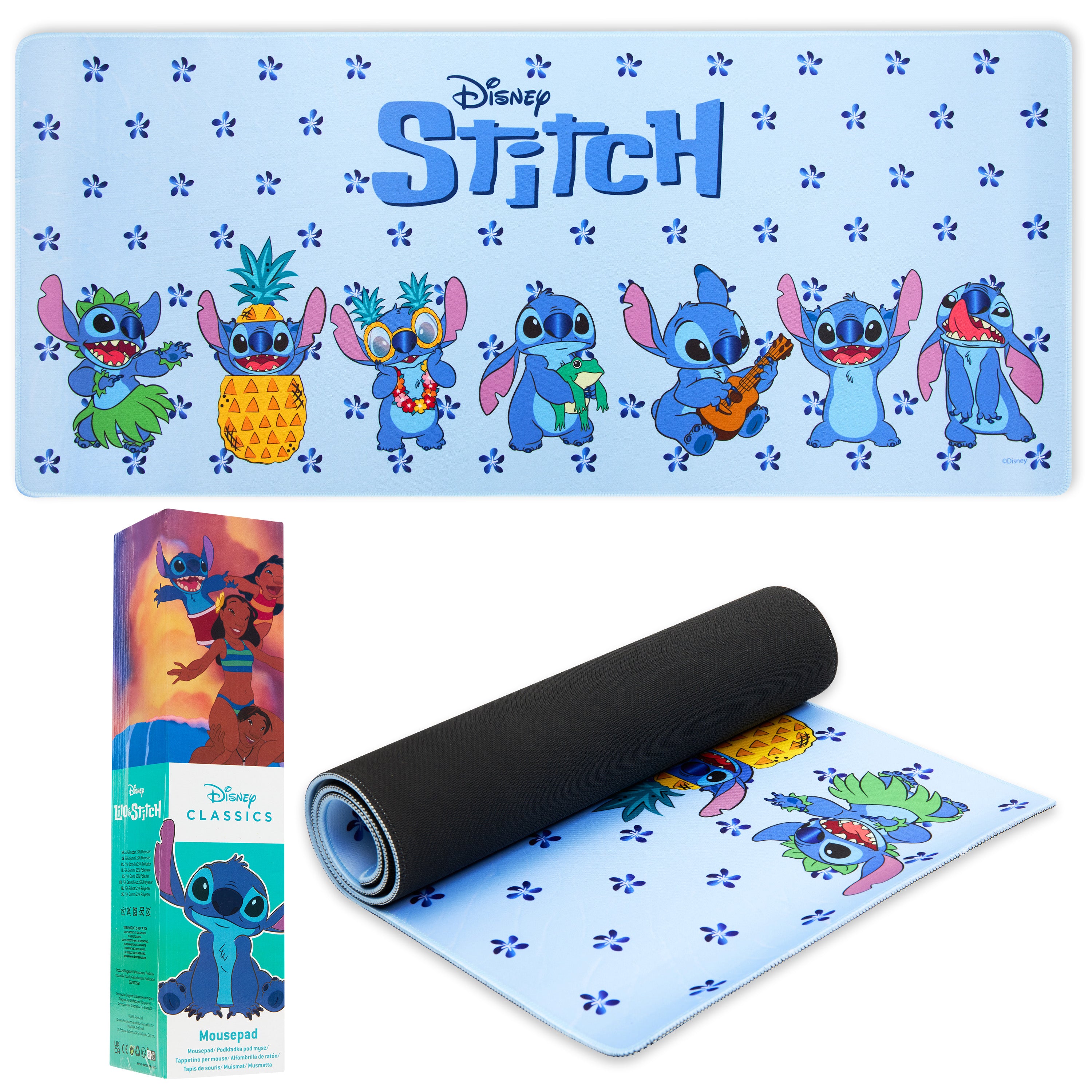 disney-stitch-tapis-de-bureau-80x36-cm-bleu-antid-rapant image 1
