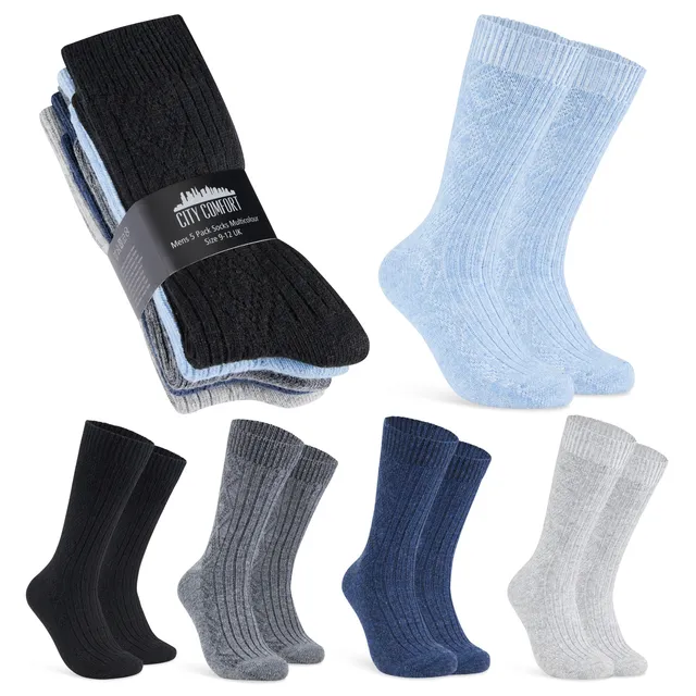 citycomfort-chaussettes-homme-courtes-chaudes-lot-5 image 1