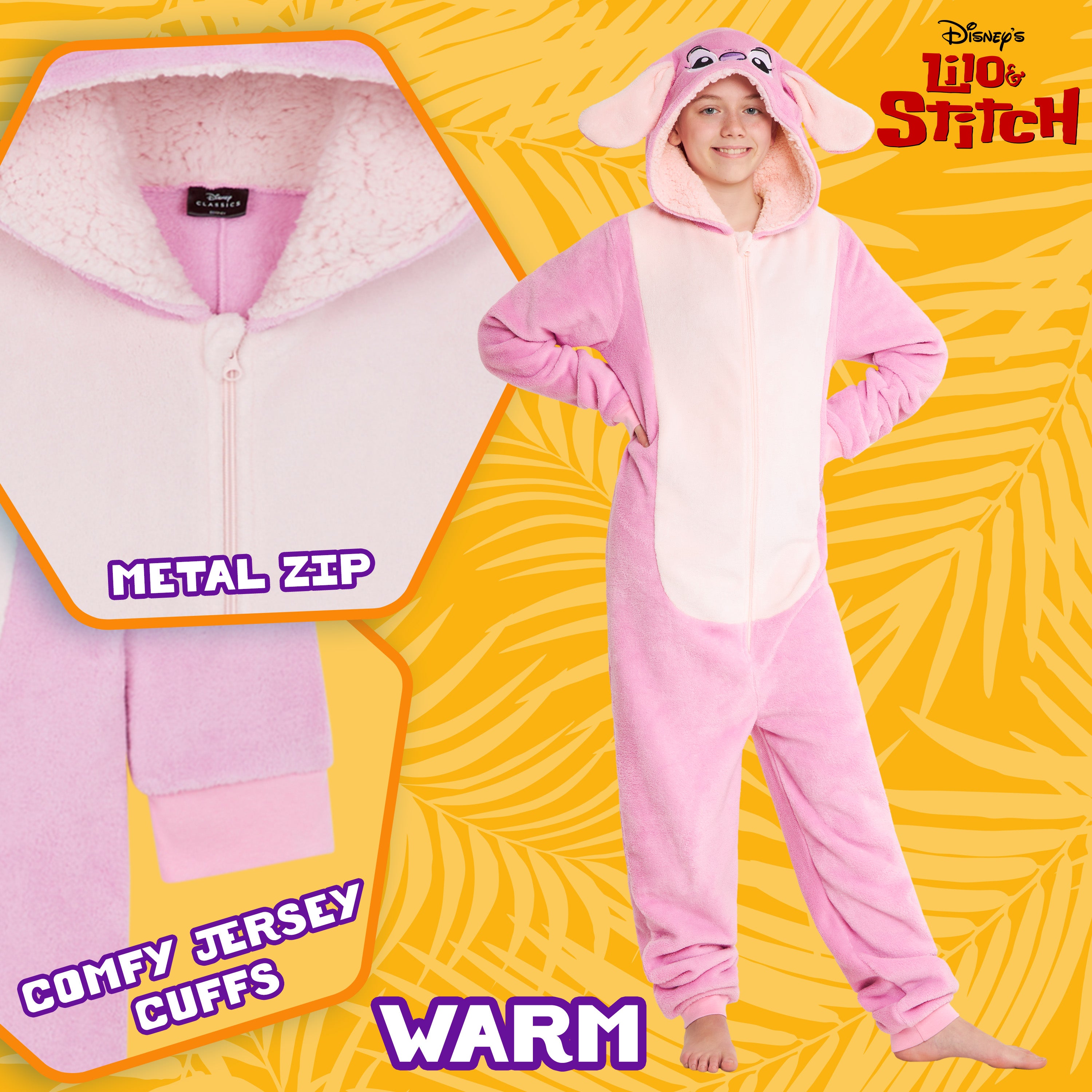 disney-angel-combinaison-pyjama-fille-7-8-ans-polaire image 4