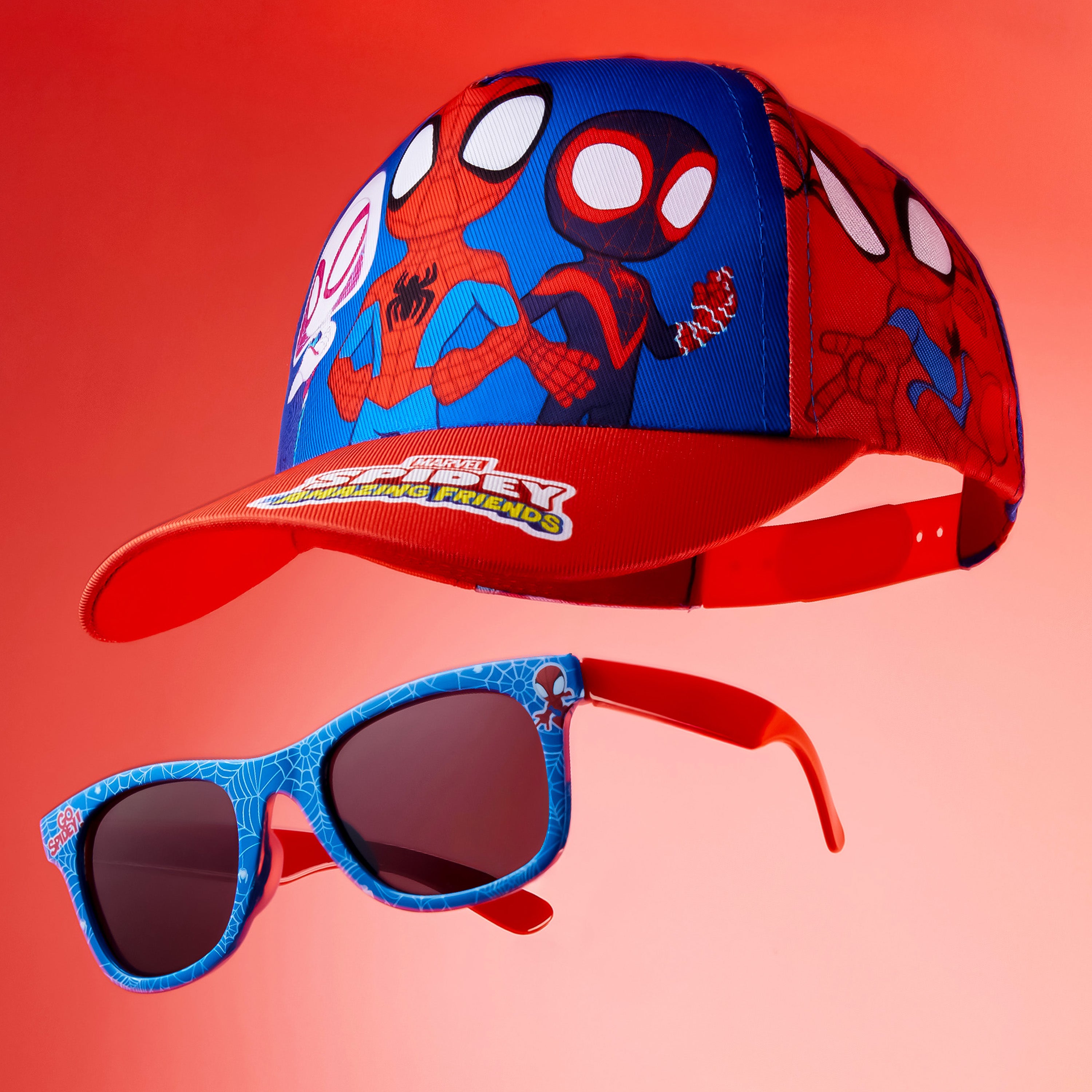 spiderman-set-casquette-lunettes-enfant-uv400-r-glable image 5