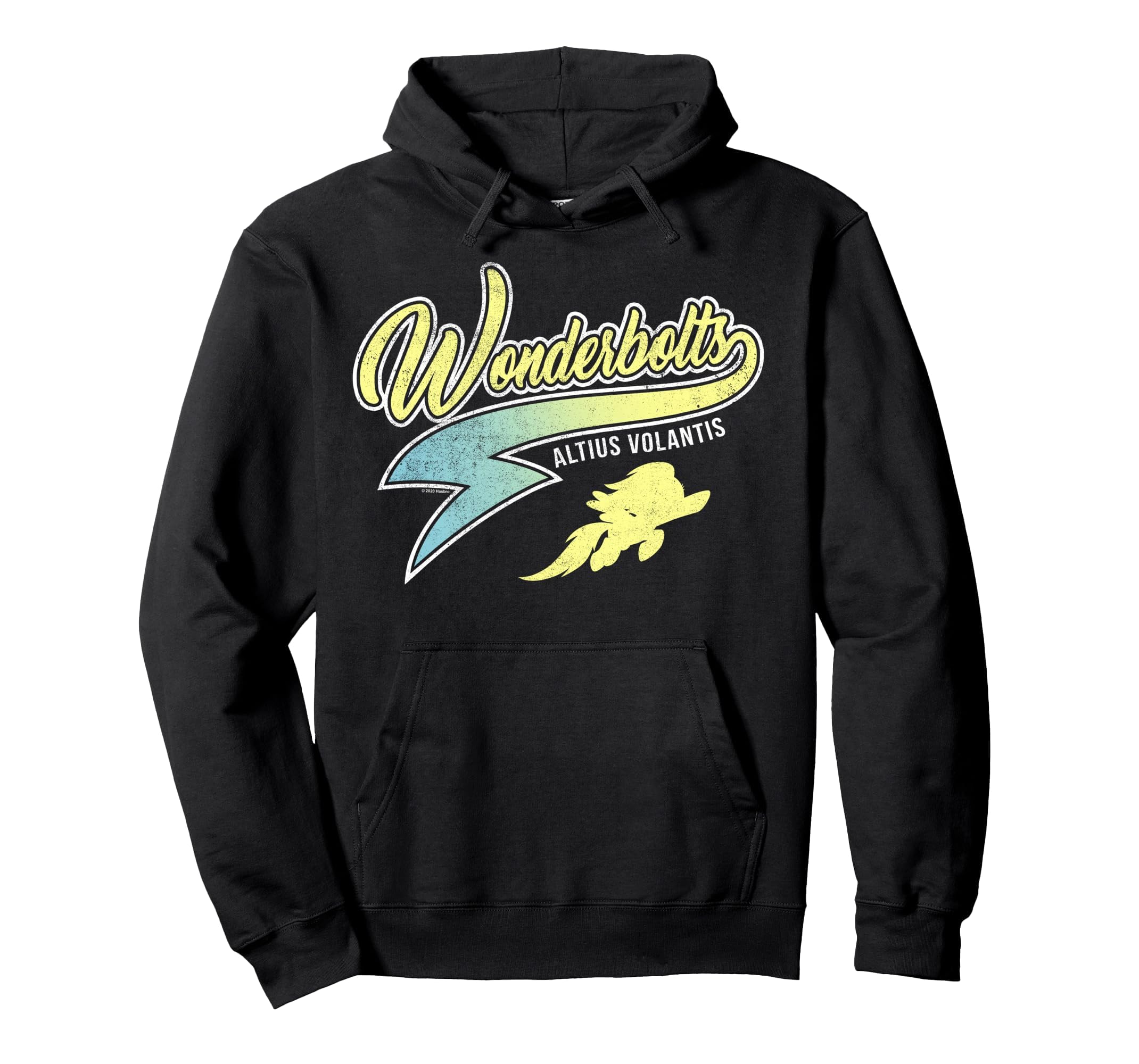 my-little-pony-wonderbolts-logo-sweat-capuche-noir image 1