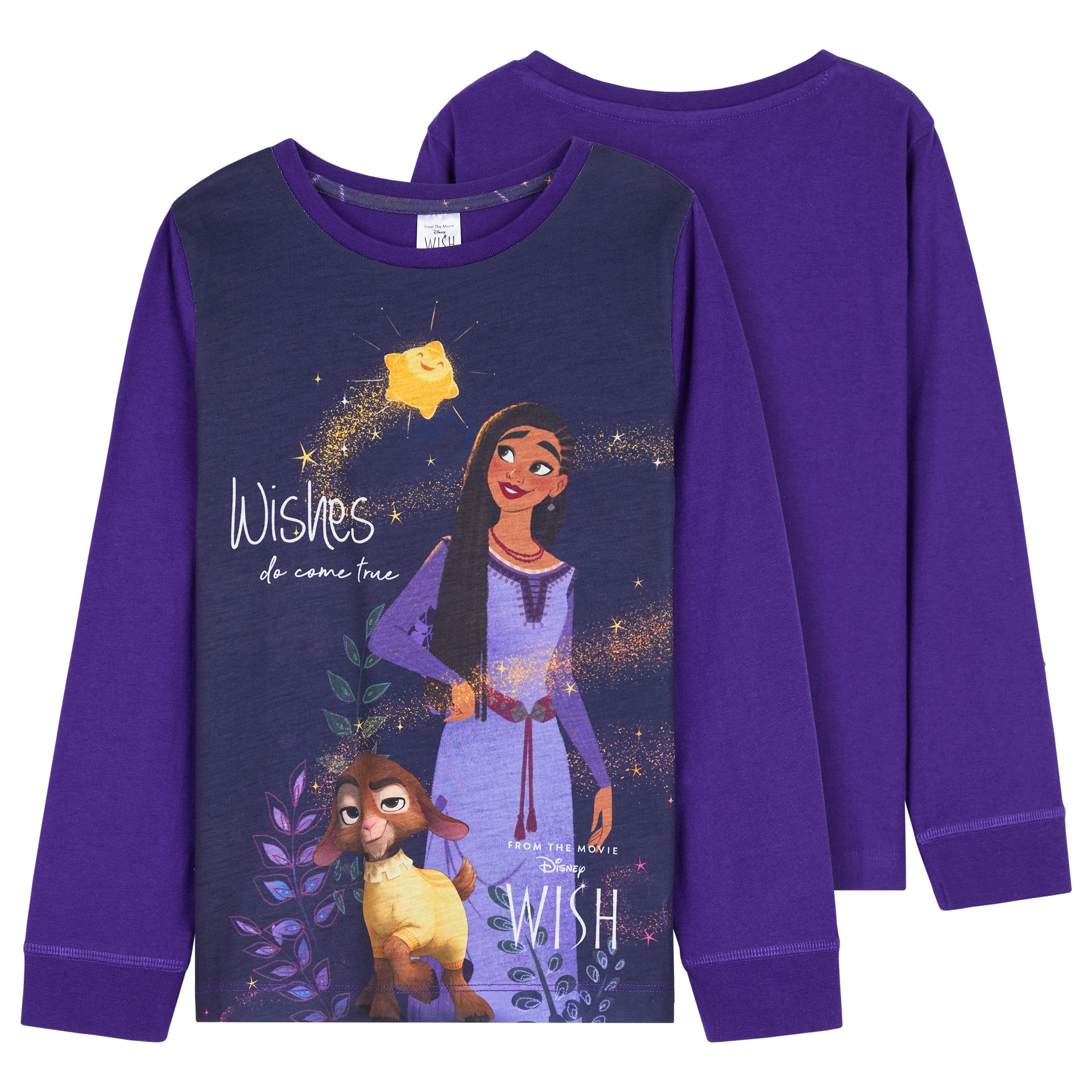 disney-wish-pyjama-fille-long-coton-2-pi-ces image 3