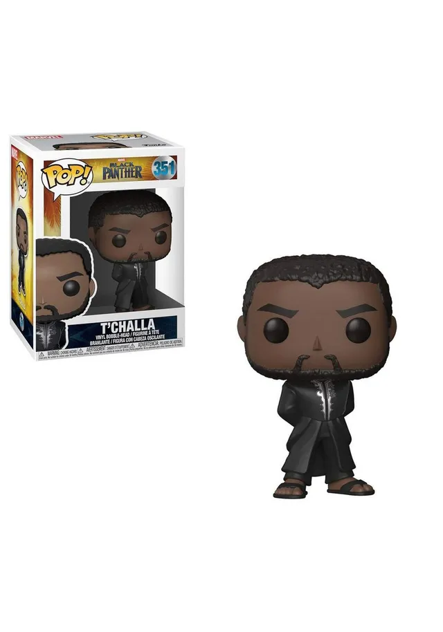 funko-pop-marvel-black-panther-t-challa-robe-figurine-vinyle-9-cm image 1