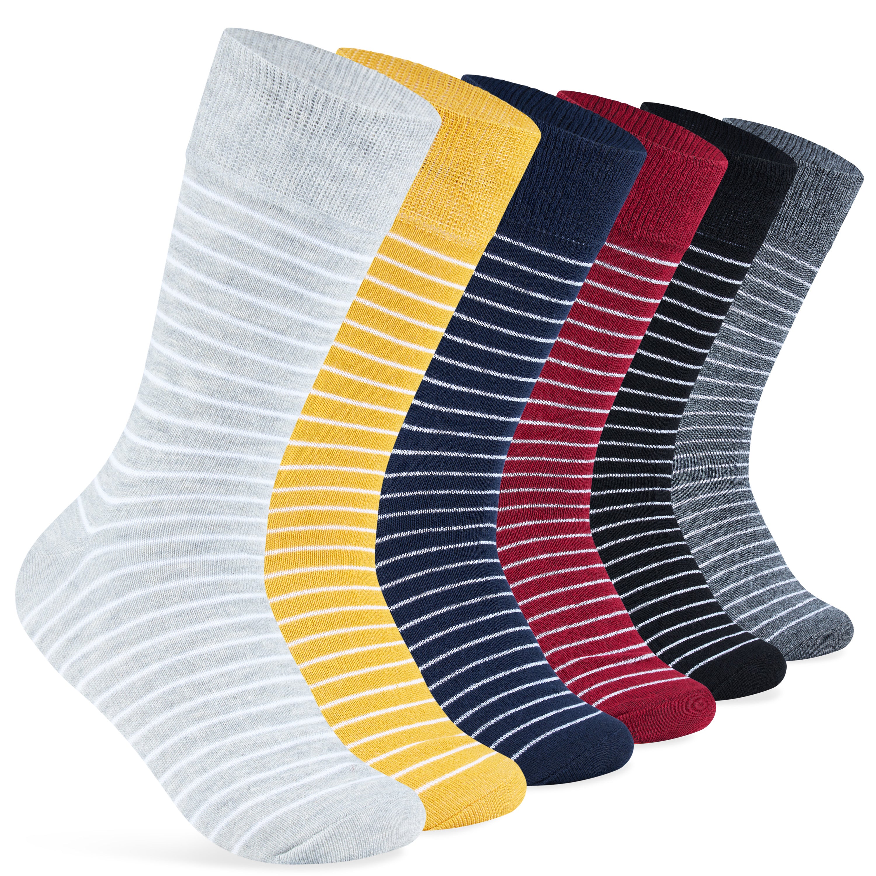 citycomfort-chaussettes-homme-ray-es-lot-6-paires-coton image 1