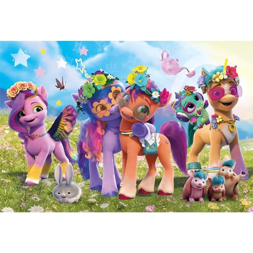my-little-pony-puzzle-100-pi-ces-pony-guirlandes-fleurs image 7