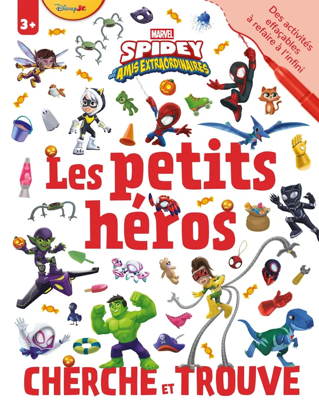 marvel-spidey-cahier-effa-able-cherche-et-trouve-petits-h-ros image 1