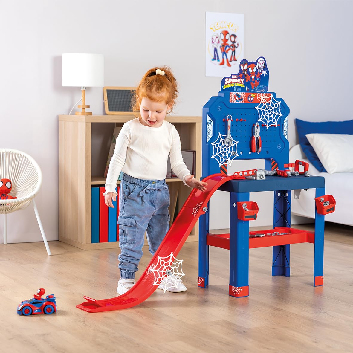 smoby-spidey-bricolo-center-tabli-bricolage-90-accessoires-3-ans image 5
