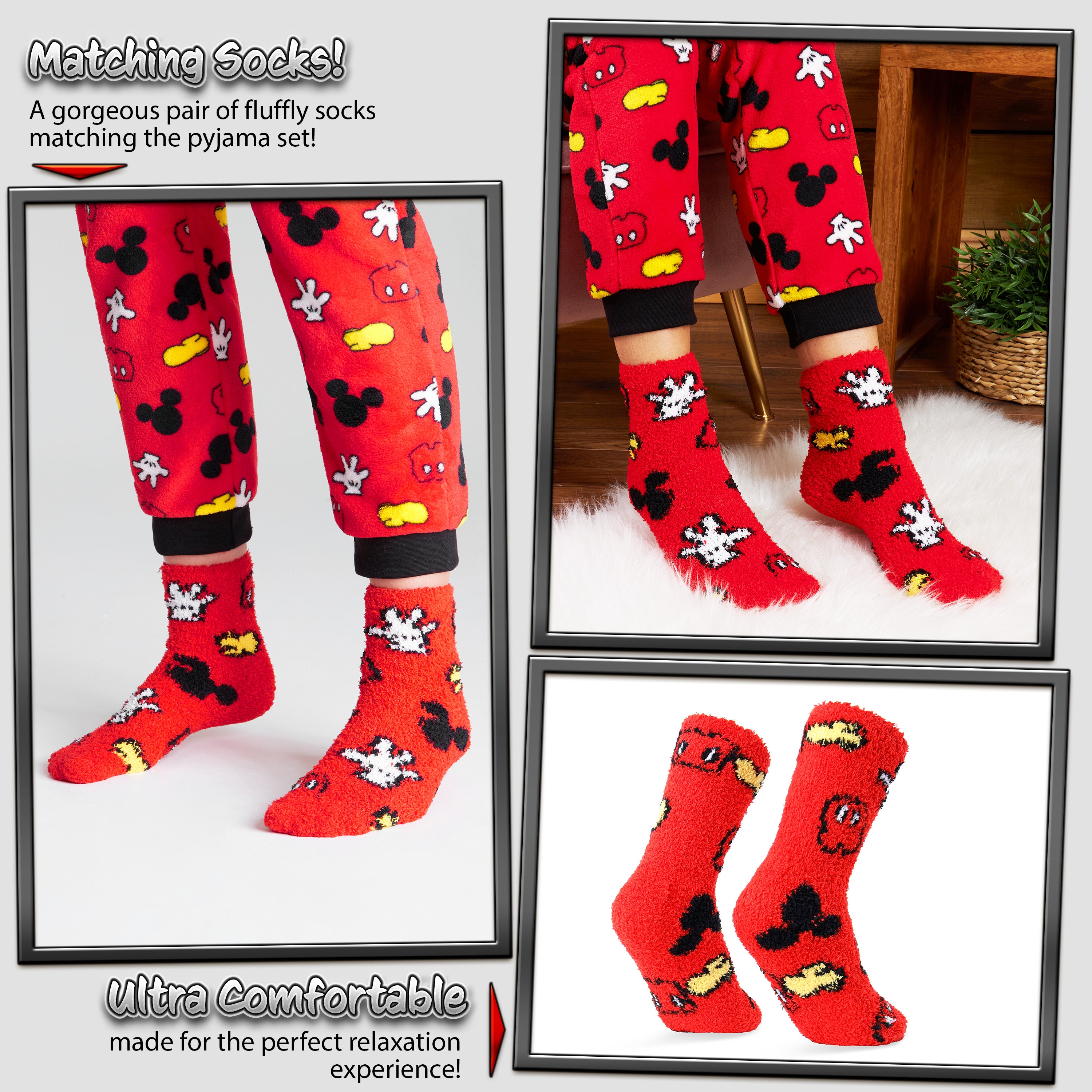 disney-pyjama-polaire-femme-stitch-taille-m-chaussettes image 4