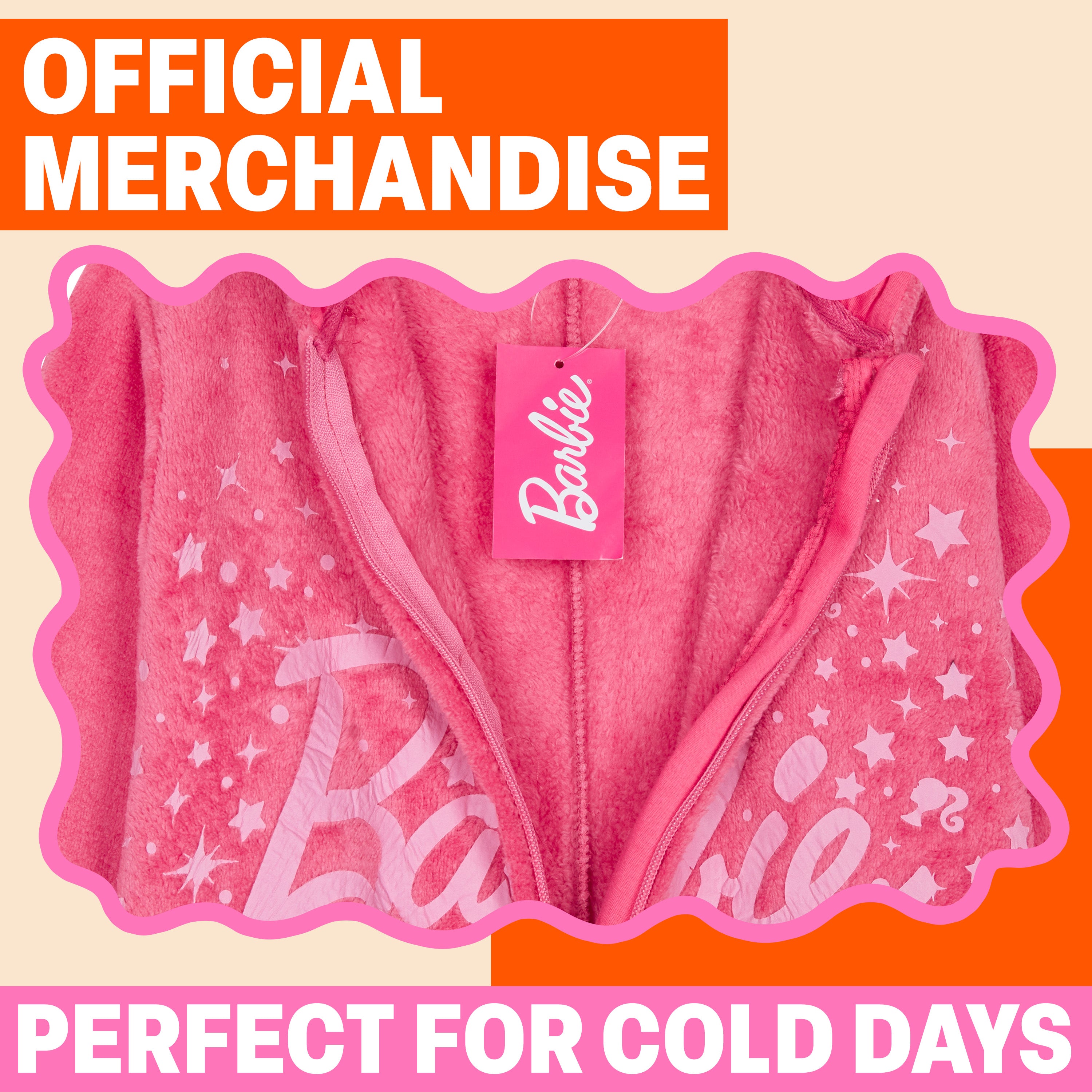 barbie-combinaison-pyjama-fille-polaire-3-4-ans-capuche image 4