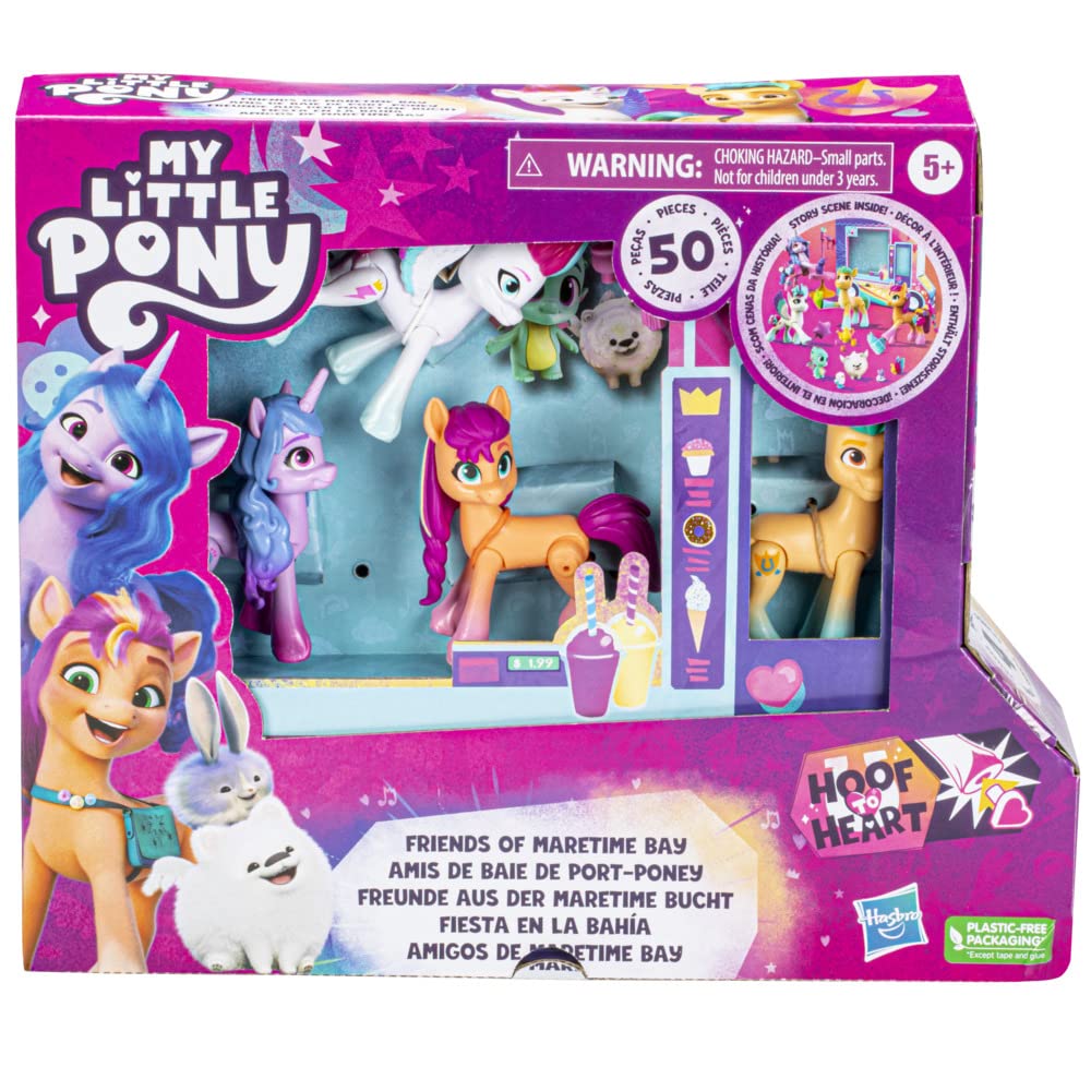 my-little-pony-cr-e-ton-style-baie-port-poney-4-poneys-50-accessoires image 2