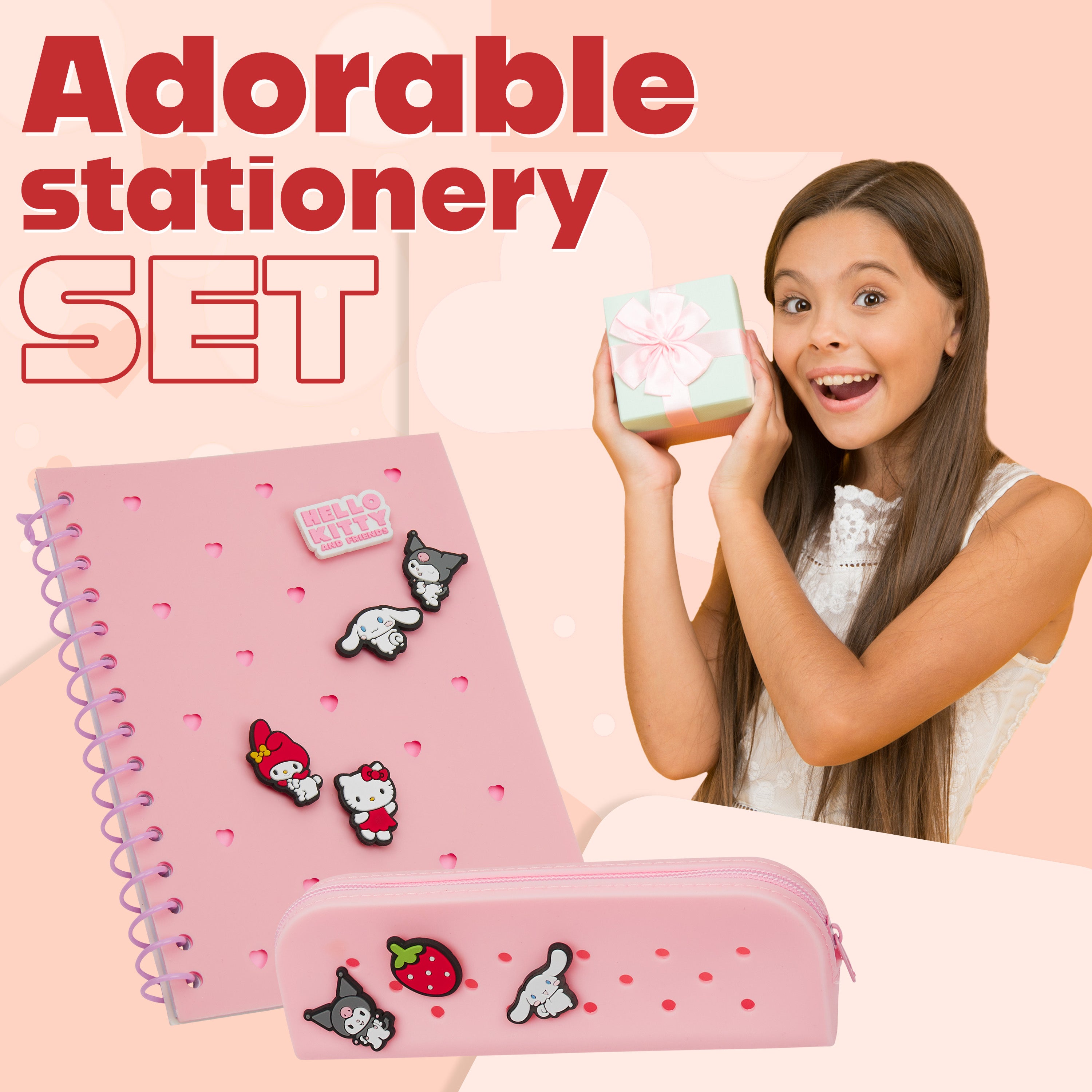get-trend-school-hello-kitty-coffret-papeterie-a5-pins-custom image 2