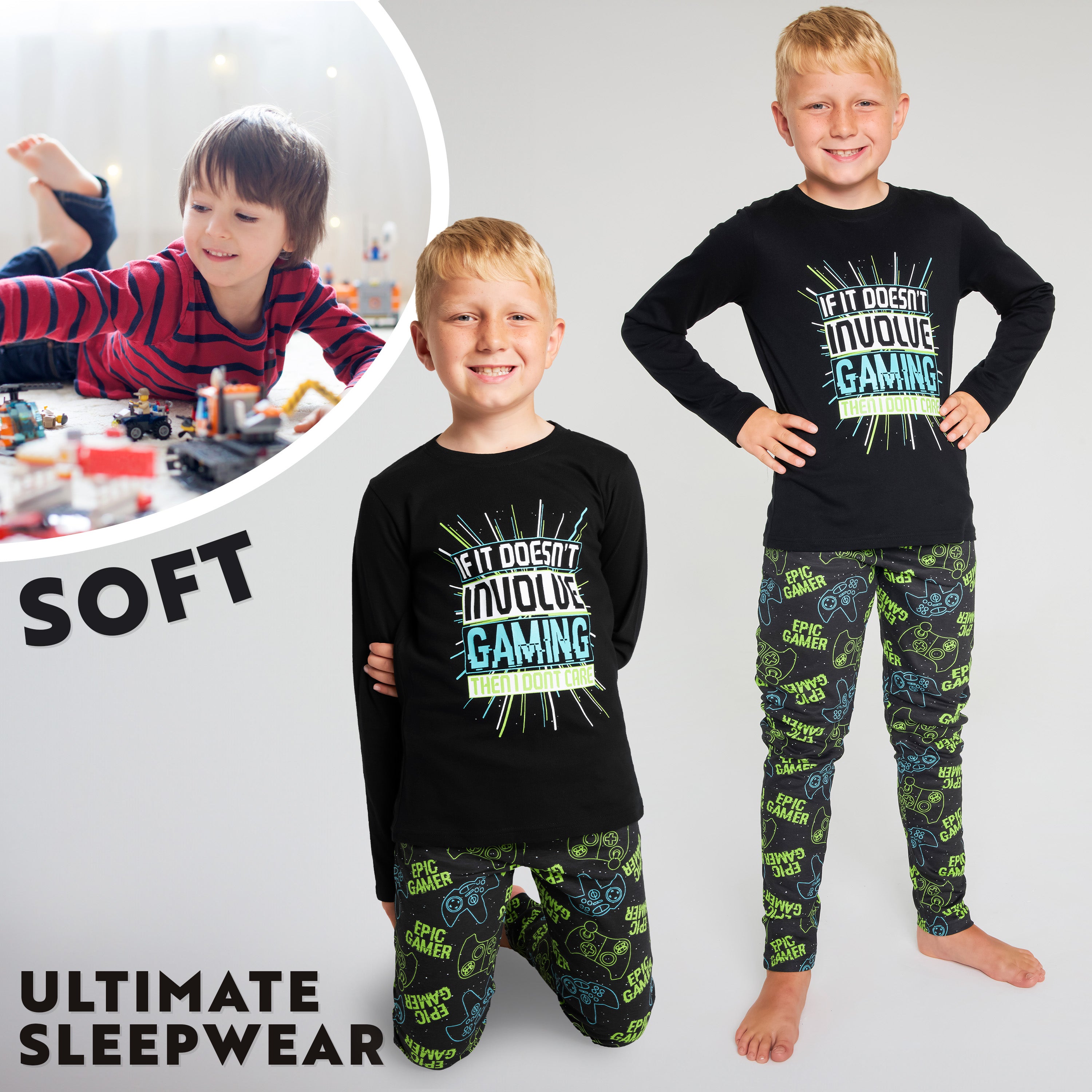 citycomfort-pyjama-gar-on-long-gamer-11-12-ans image 3