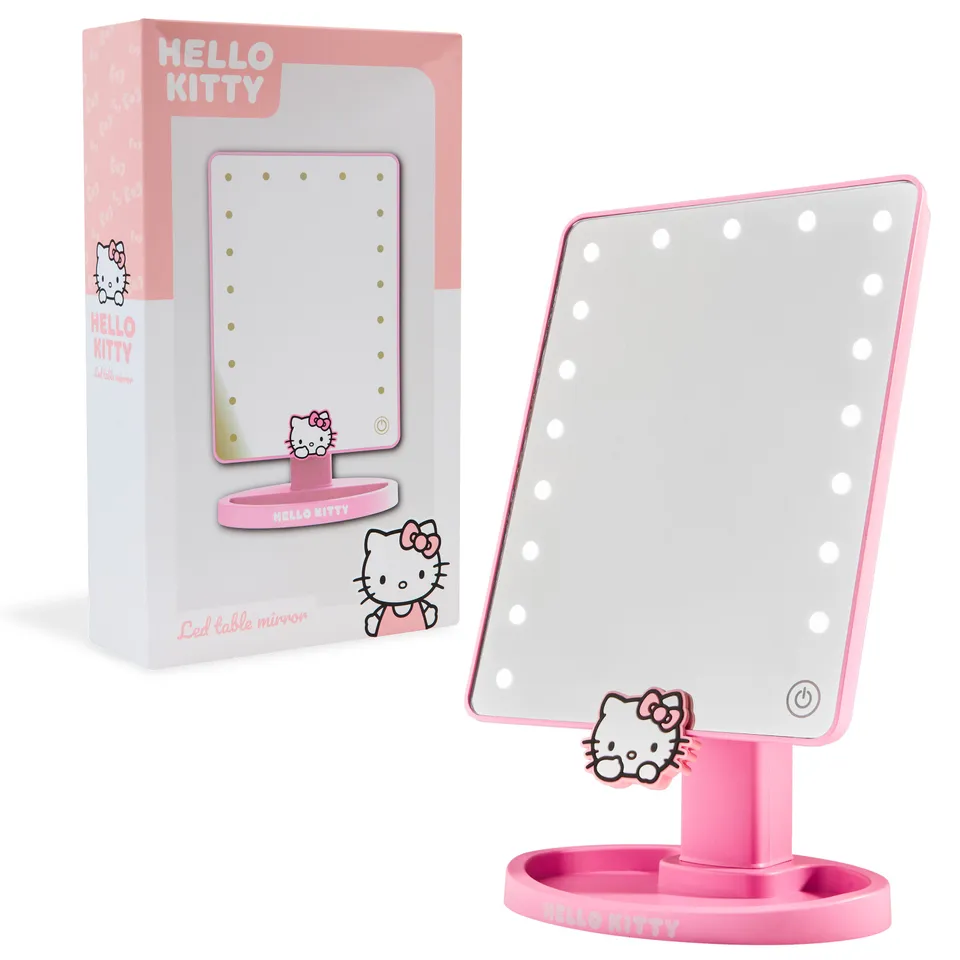 hello-kitty-miroir-led-table-maquillage-avec-plateau-cadeau-fille image 1
