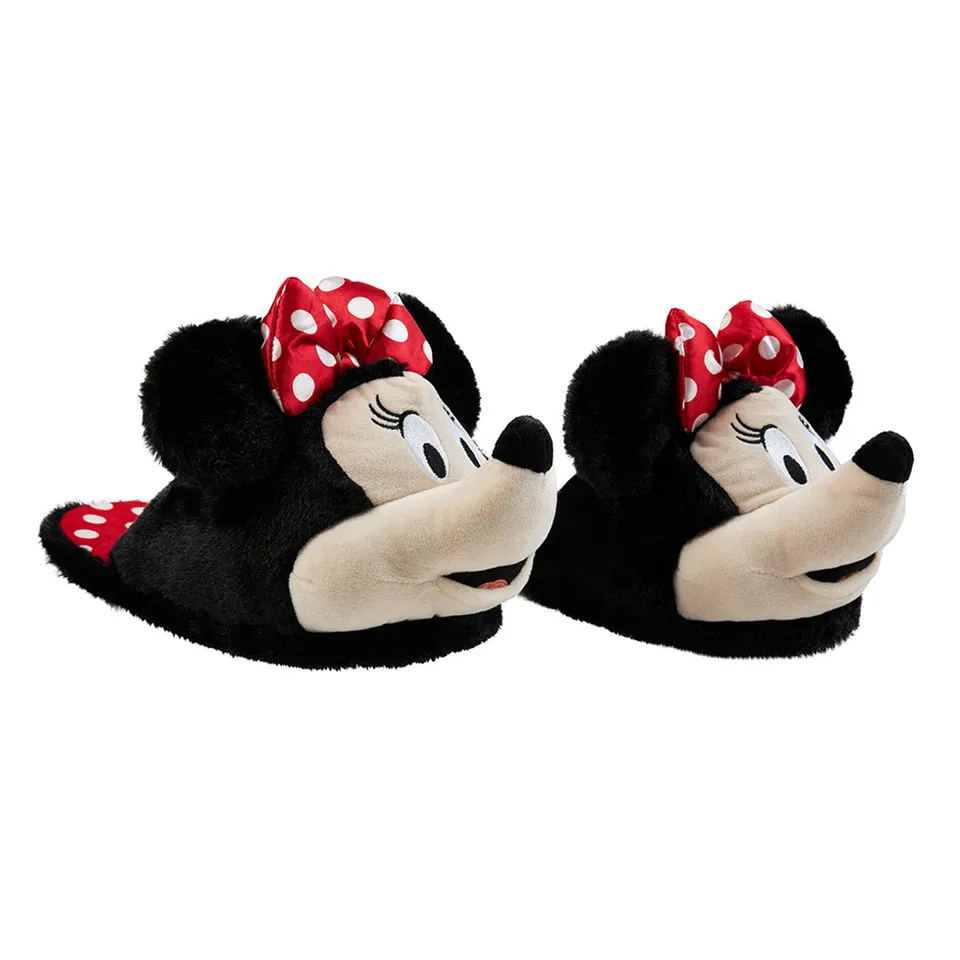 disney-minnie-mouse-pantoufles-femme-moelleuses-pilou image 1