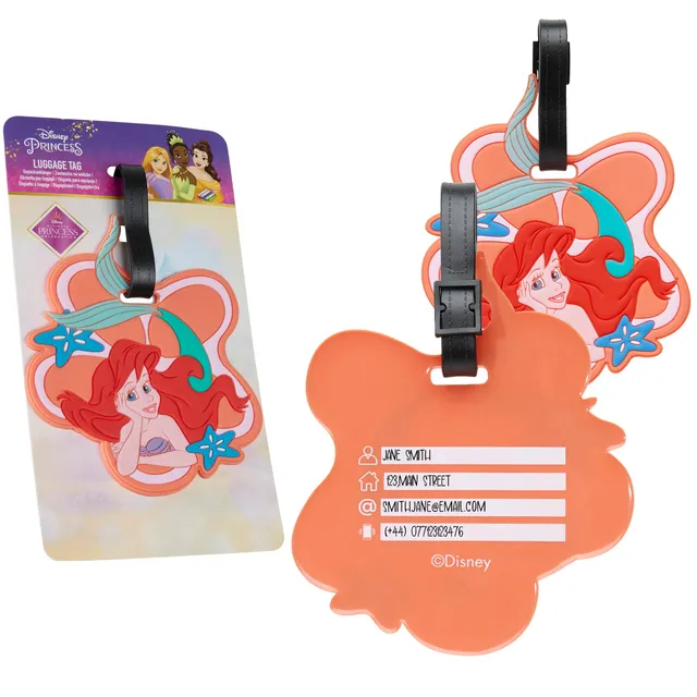 disney-tiquette-valise-ariel-pvc-adresse image 1