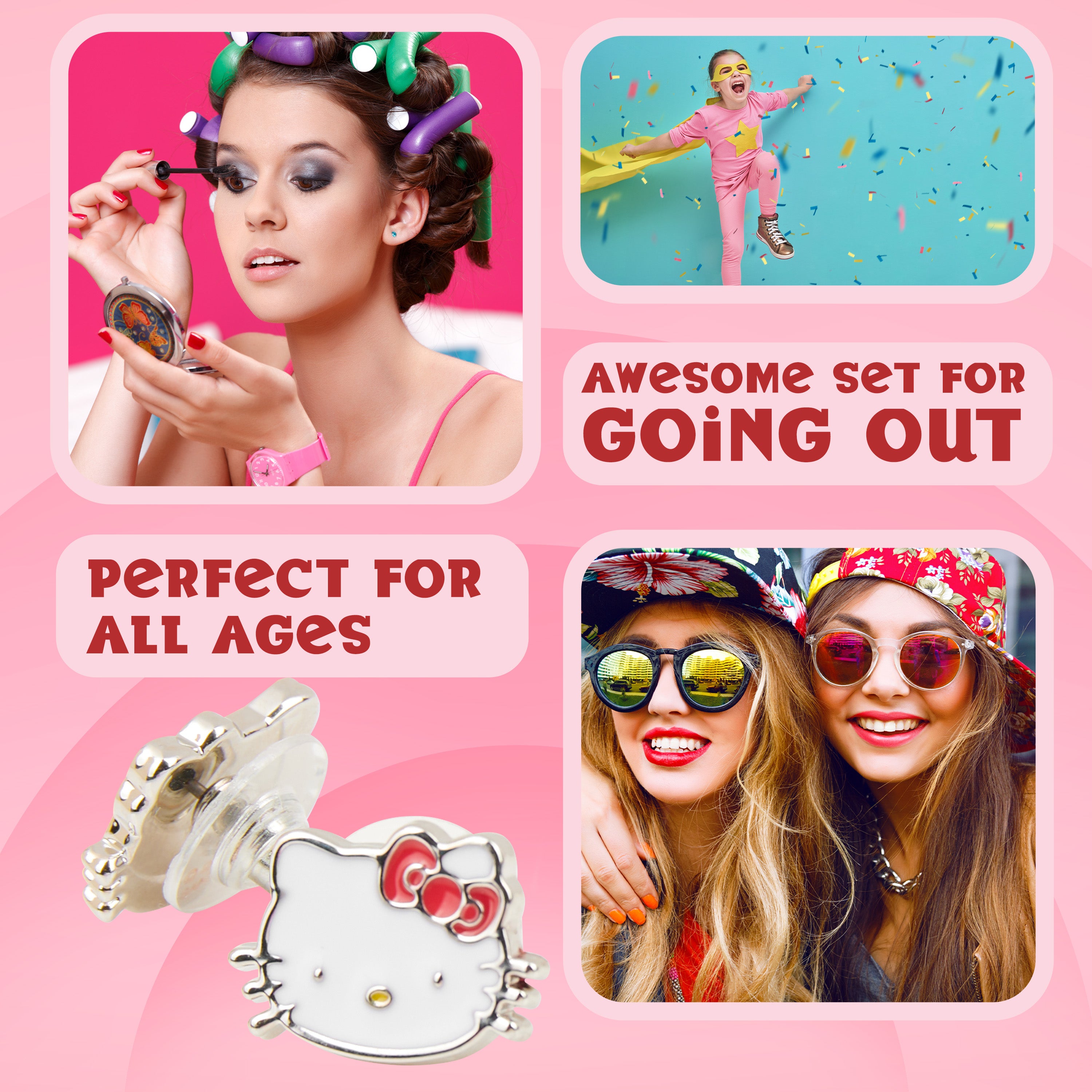 hello-kitty-girls-parure-bijoux-fille-argent-3-pi-ces image 5